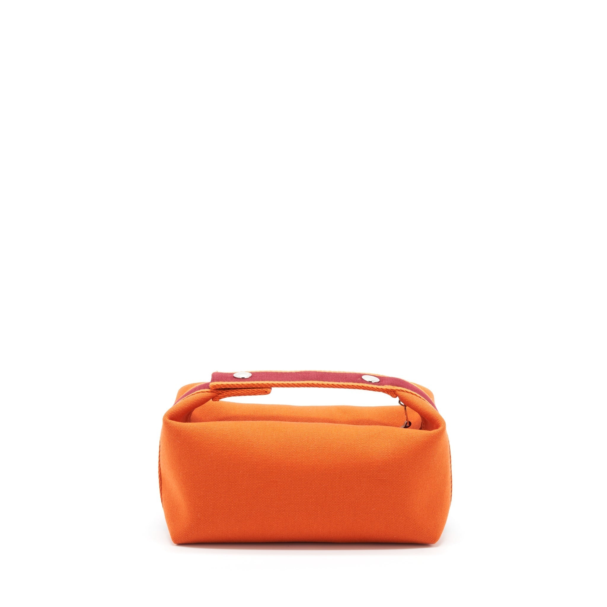 TROUSSE DE TOILETTE BRIDE A BRAC CANVAS TRAVEL POUCH ORANGE FEU