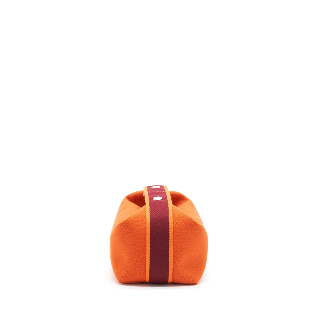 TROUSSE DE TOILETTE BRIDE A BRAC CANVAS TRAVEL POUCH ORANGE FEU