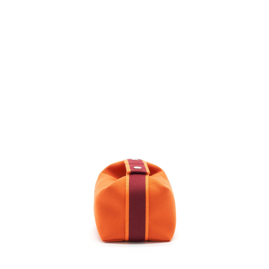 TROUSSE DE TOILETTE BRIDE A BRAC CANVAS TRAVEL POUCH ORANGE FEU
