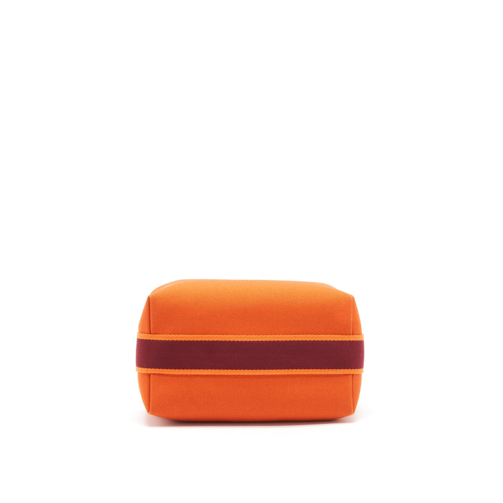 TROUSSE DE TOILETTE BRIDE A BRAC CANVAS TRAVEL POUCH ORANGE FEU