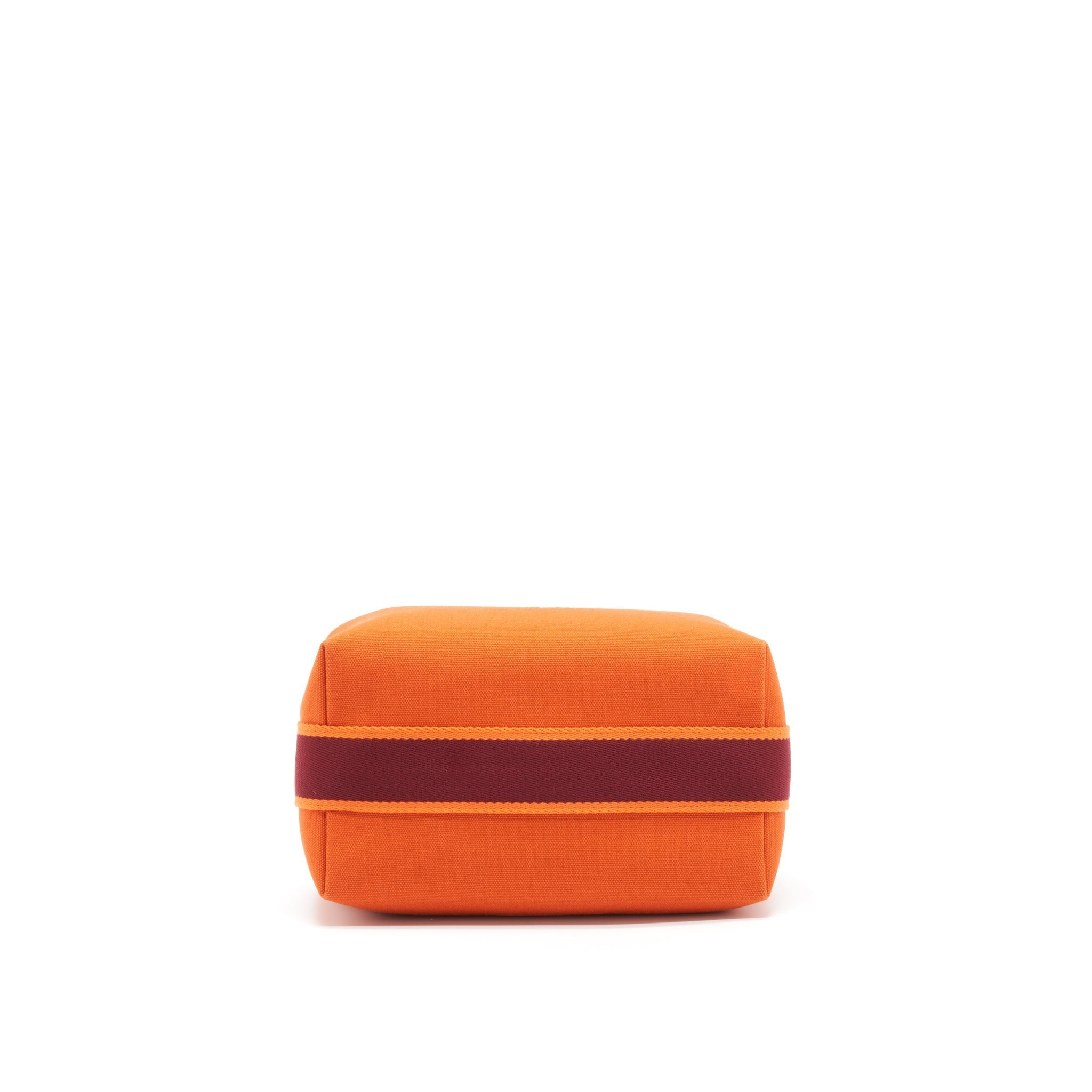 TROUSSE DE TOILETTE BRIDE A BRAC CANVAS TRAVEL POUCH ORANGE FEU