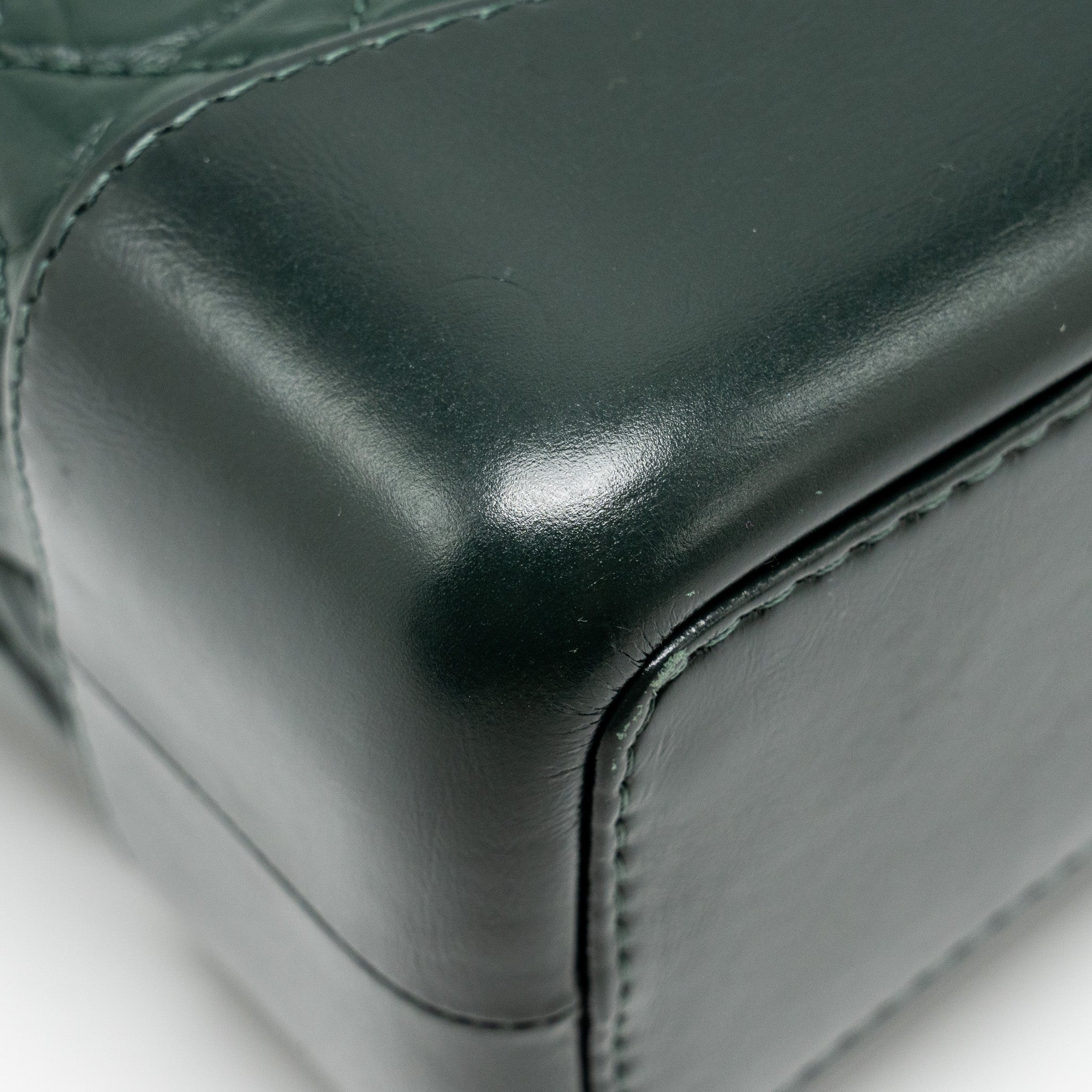 SMALL GABRIELLE BACKPACK AGED CALFSKIN DARK GREEN MULTICOLOR HARDWARE