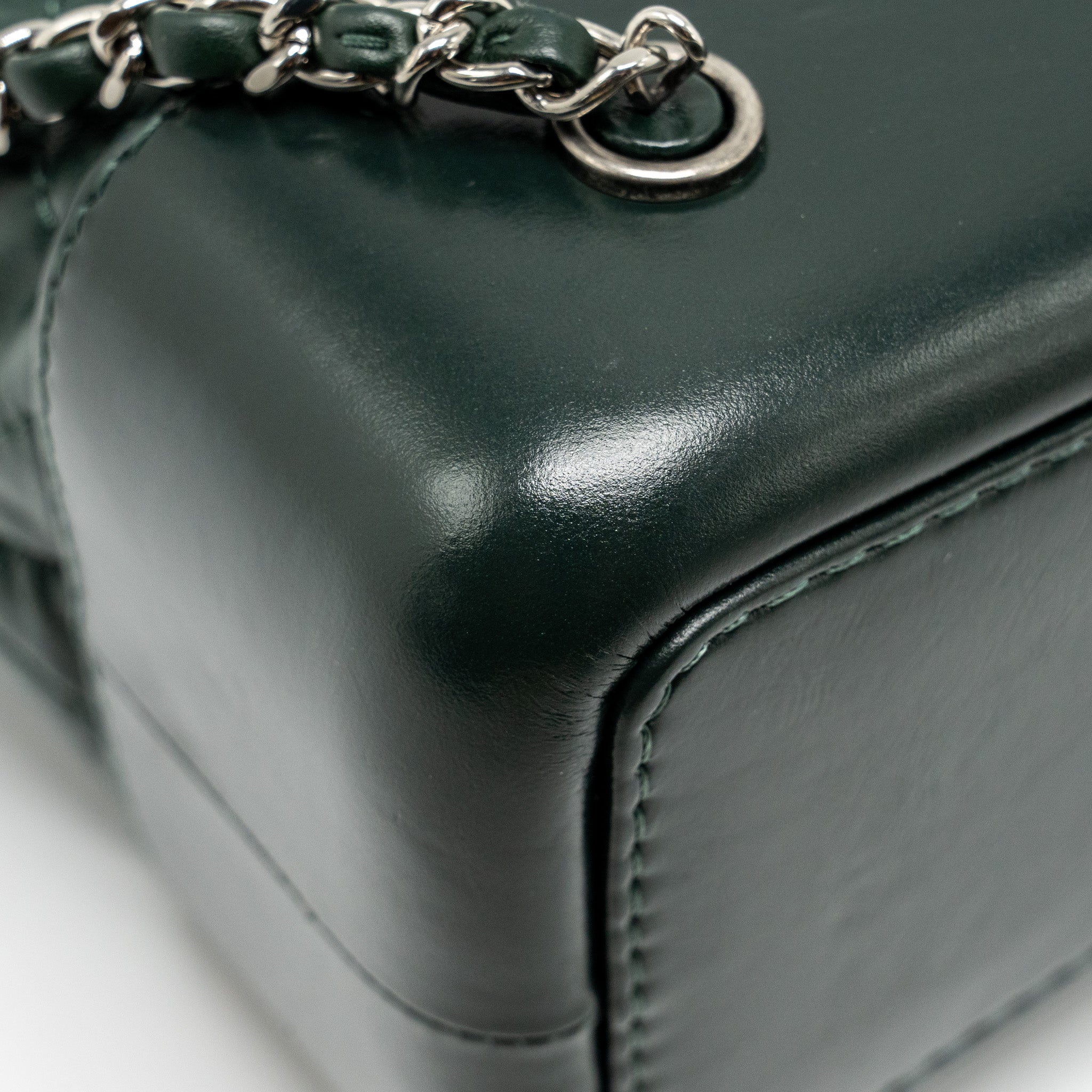 SMALL GABRIELLE BACKPACK AGED CALFSKIN DARK GREEN MULTICOLOR HARDWARE