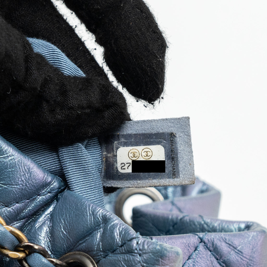 SMALL GABRIELLE BACKPACK CALFSKIN IRIDESCENT PURPLE MULTICOLOUR HARDWARE