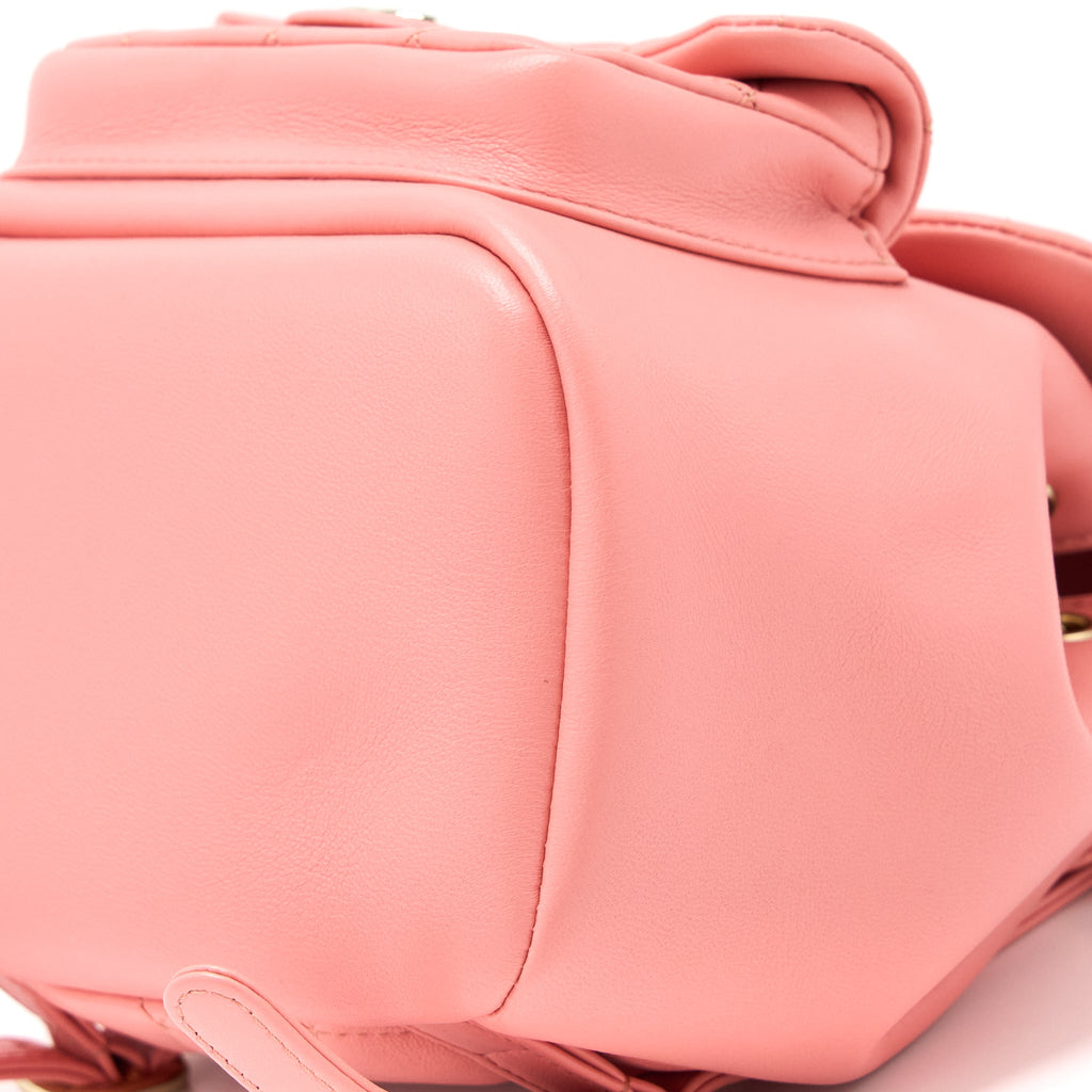 DUMA MINI BACKPACK LAMBSKIN PINK LGHW(MICROCHIP)