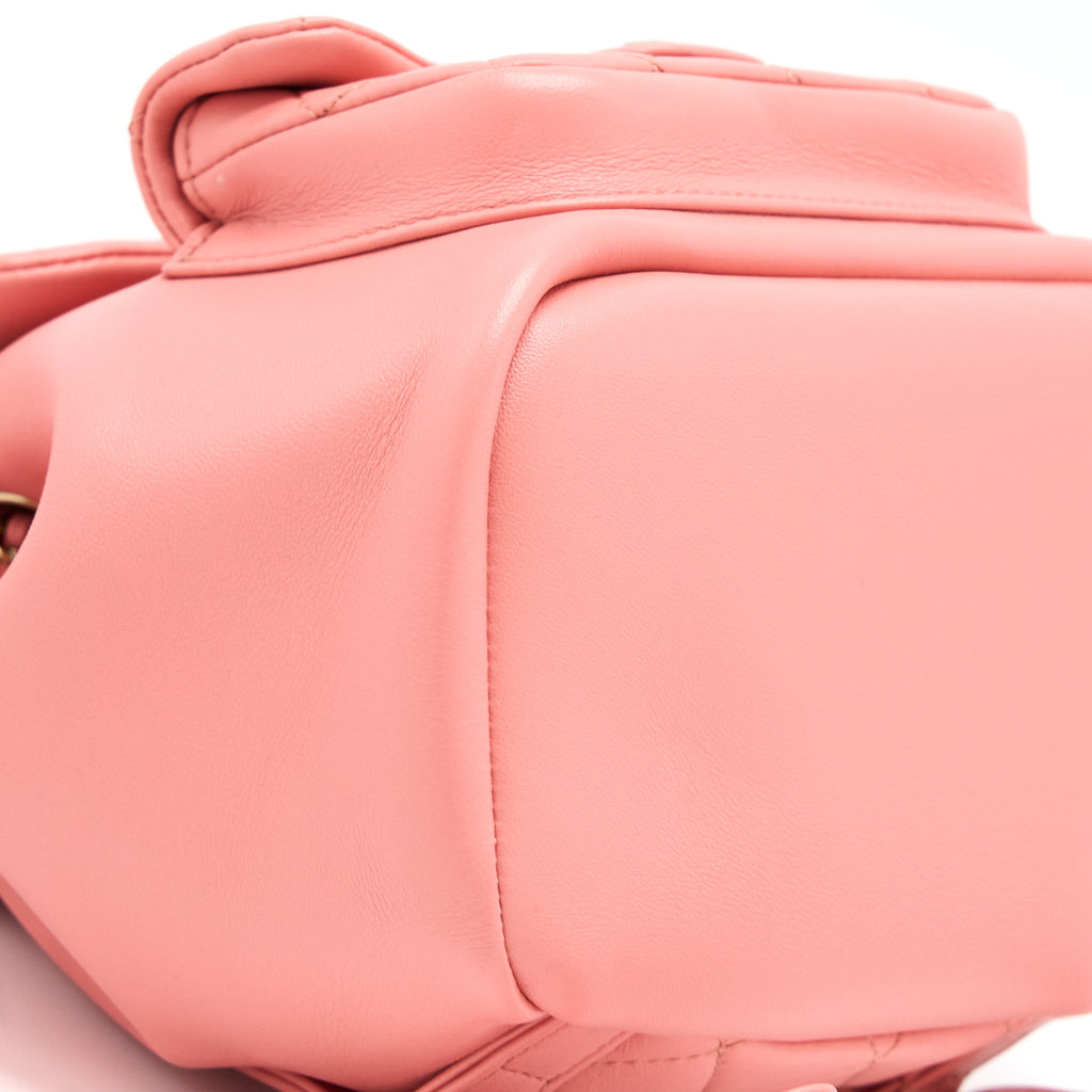DUMA MINI BACKPACK LAMBSKIN PINK LGHW(MICROCHIP)