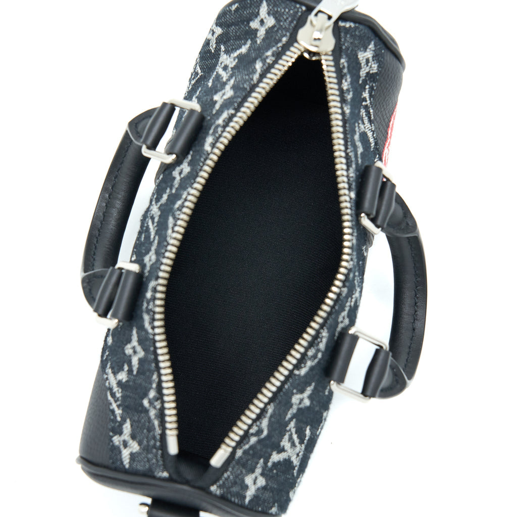 KEEPALL XS DENIM BLACK/LEATHER SHW