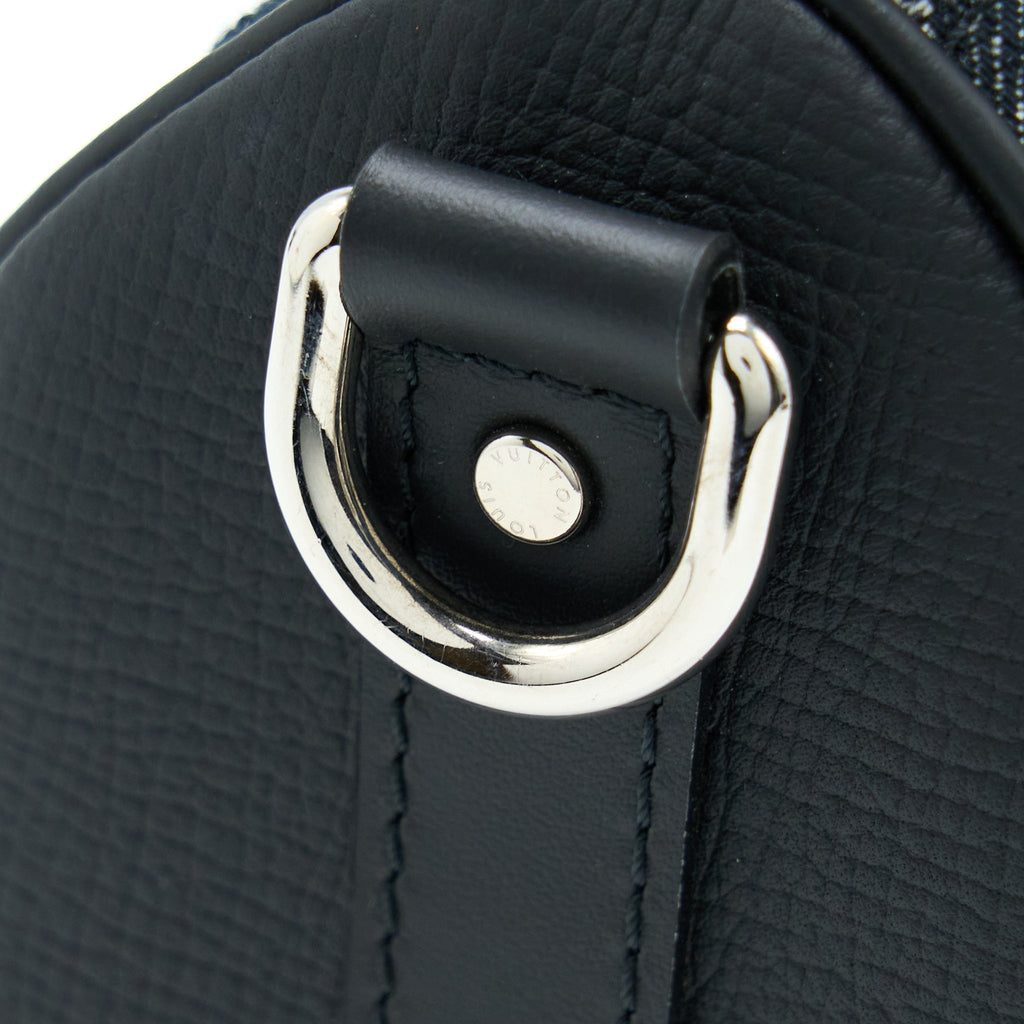 KEEPALL XS DENIM BLACK/LEATHER SHW