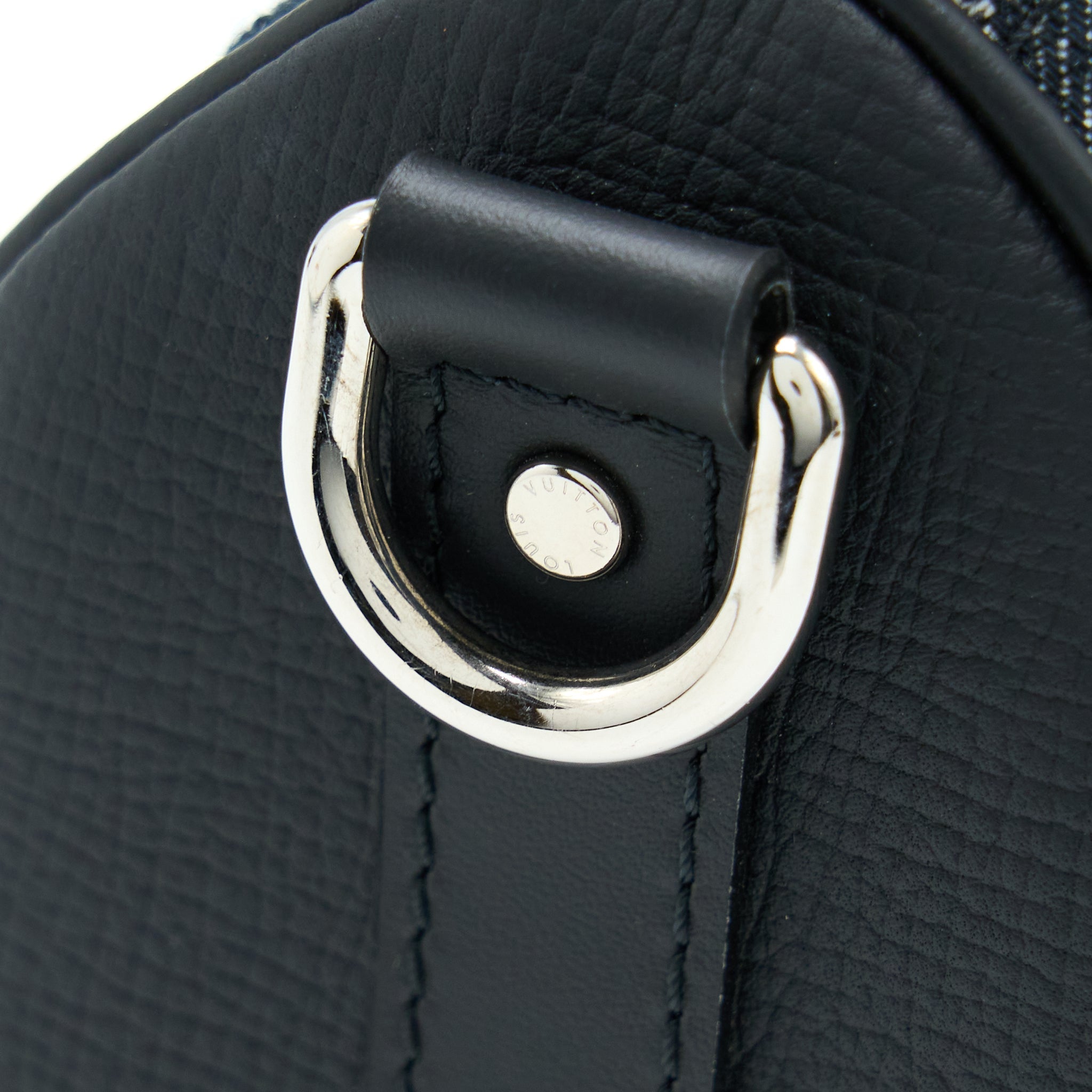 KEEPALL XS DENIM BLACK/LEATHER SHW