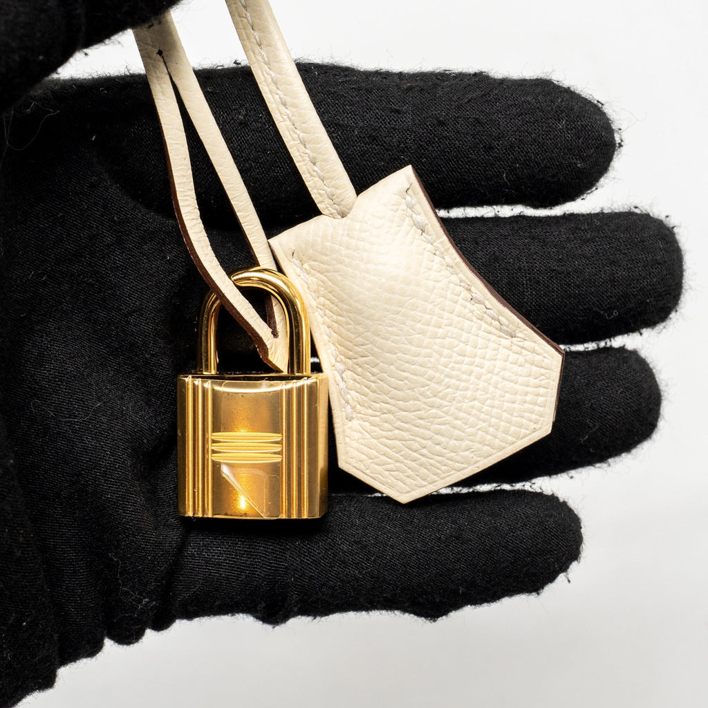 HERMES BIRKIN 25 EPSOM NATA GHW