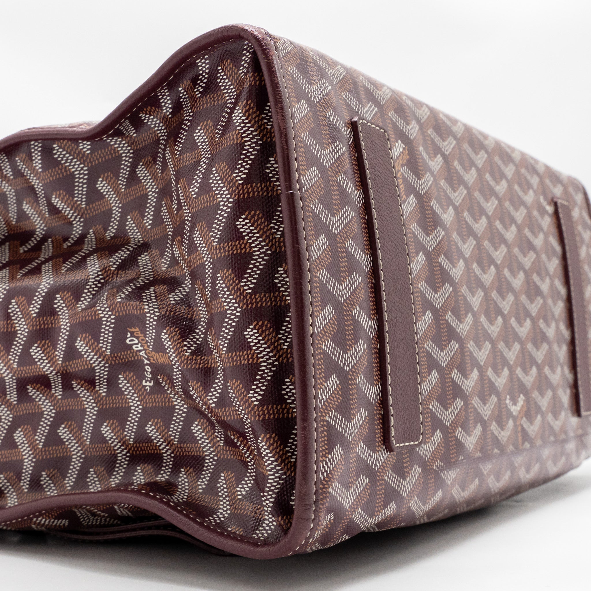 SAINT LEGER BACKPACK GOYARDINE CANVAS BURGUNDY SHW