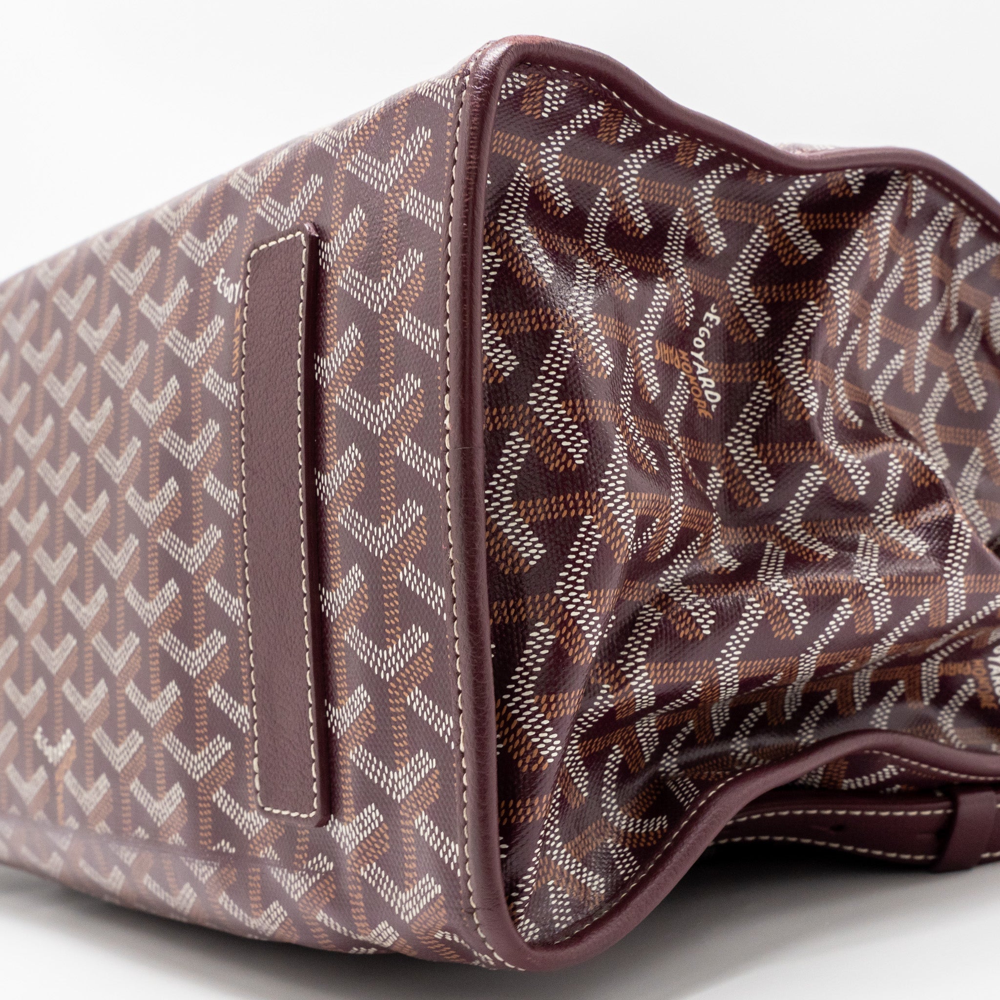 SAINT LEGER BACKPACK GOYARDINE CANVAS BURGUNDY SHW