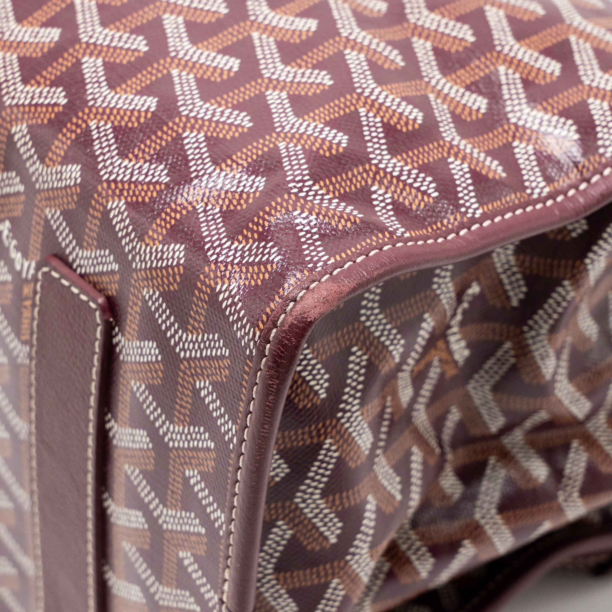 SAINT LEGER BACKPACK GOYARDINE CANVAS BURGUNDY SHW
