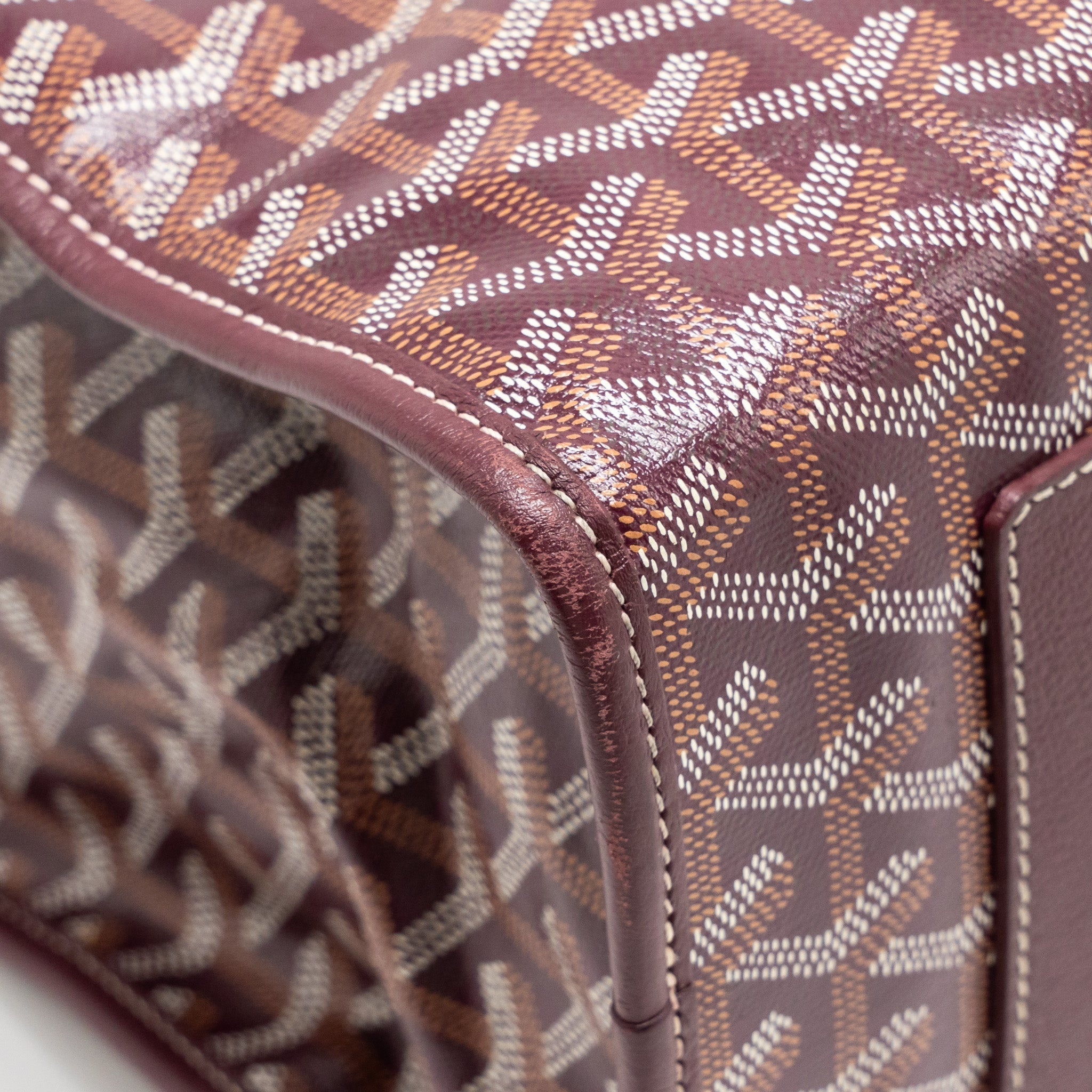 SAINT LEGER BACKPACK GOYARDINE CANVAS BURGUNDY SHW