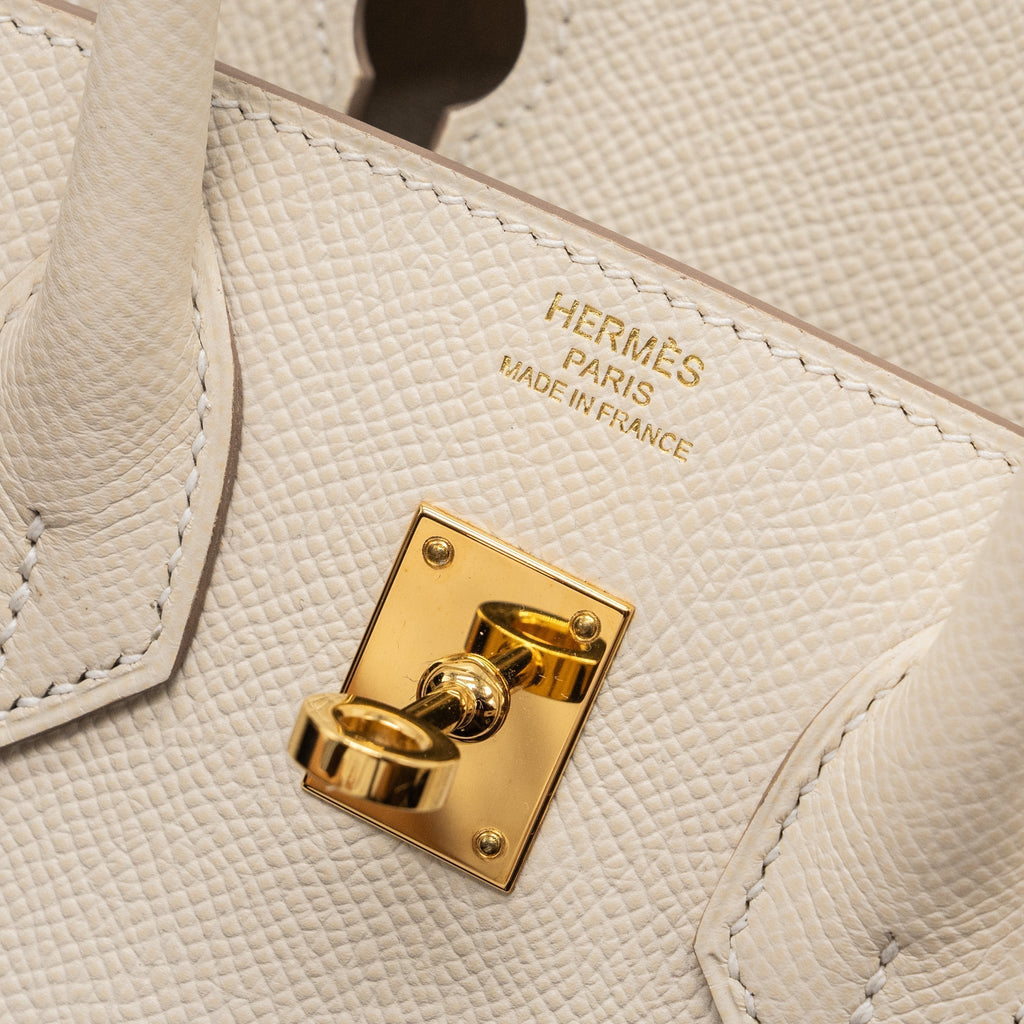 HERMES BIRKIN 25 EPSOM CRAIE GHW