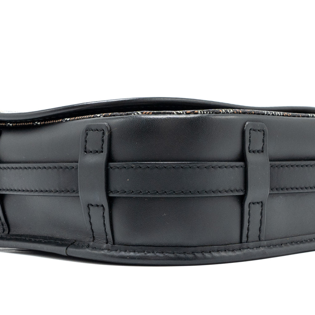 BELVEDERE PM MESSENGER BAG GOYARDLINE CANVAS / CALFSKIN BLACK SHW