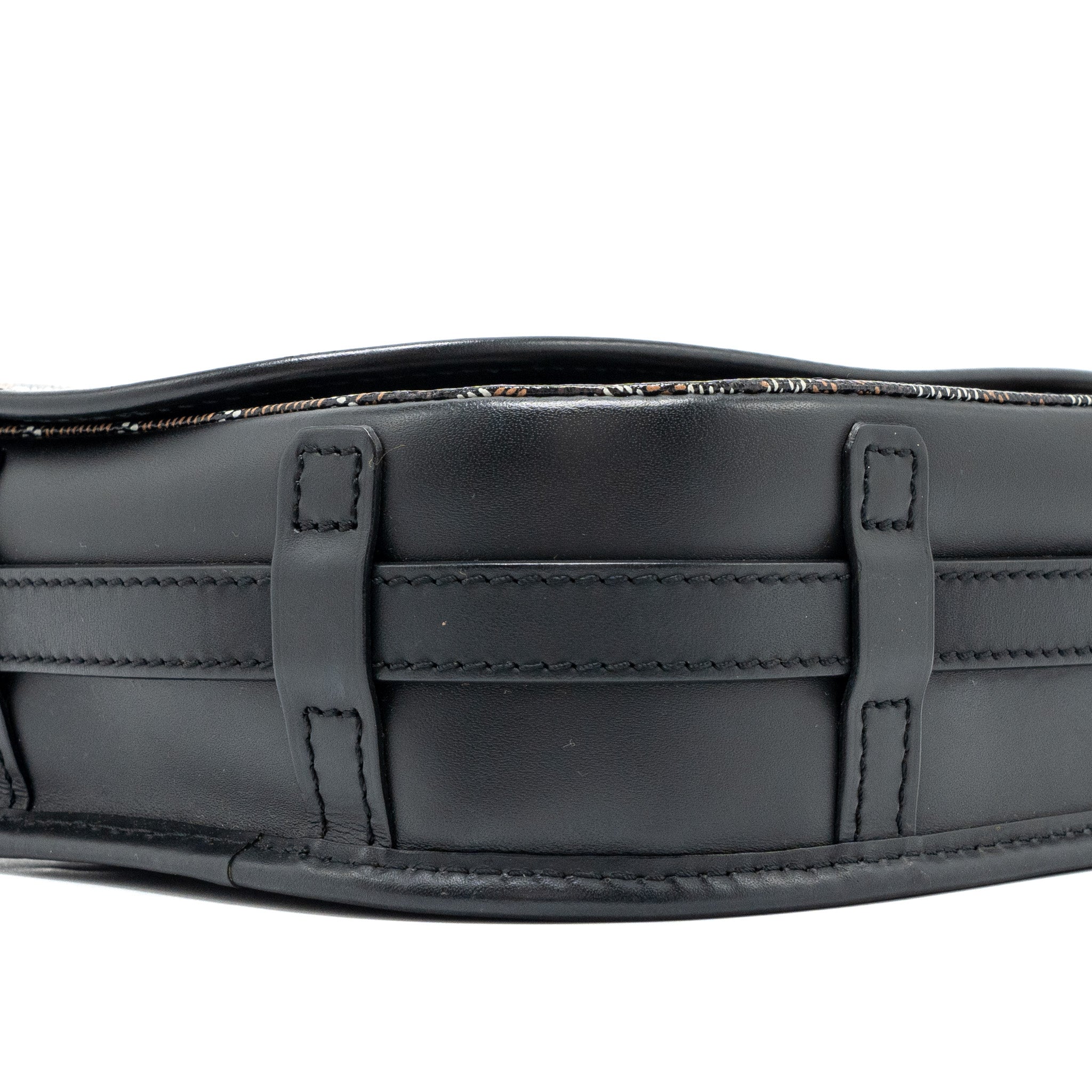 BELVEDERE PM MESSENGER BAG GOYARDLINE CANVAS / CALFSKIN BLACK SHW