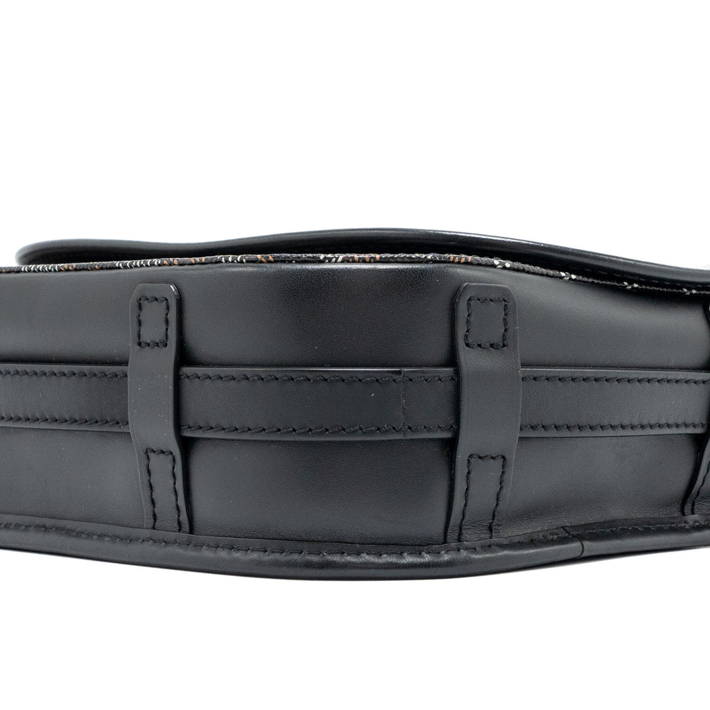 BELVEDERE PM MESSENGER BAG GOYARDLINE CANVAS / CALFSKIN BLACK SHW