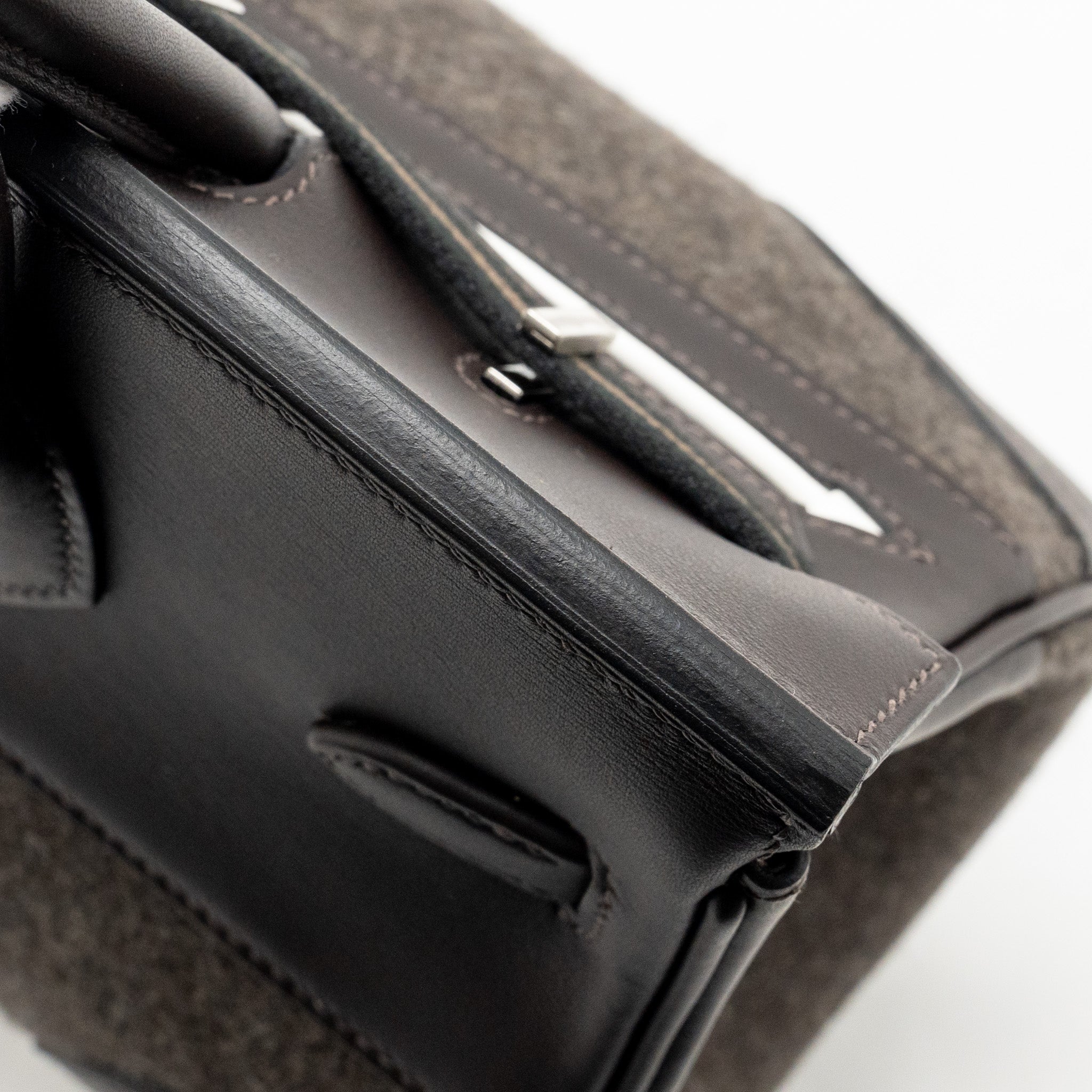 HERMES BIRKIN 25 GO TEAM SWIFT EBENE/BLACK/CHOCOLATE SHW