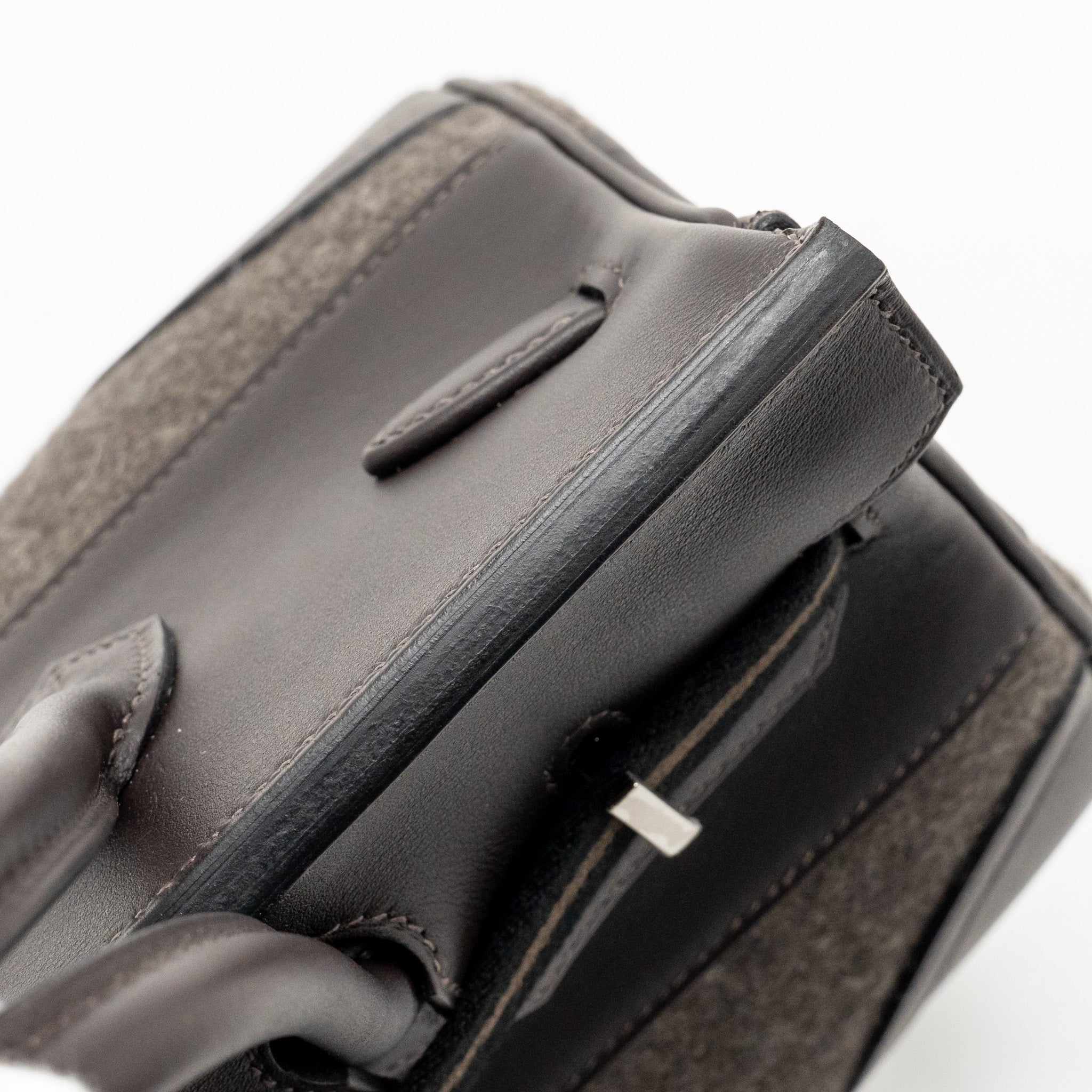 HERMES BIRKIN 25 GO TEAM SWIFT EBENE/BLACK/CHOCOLATE SHW