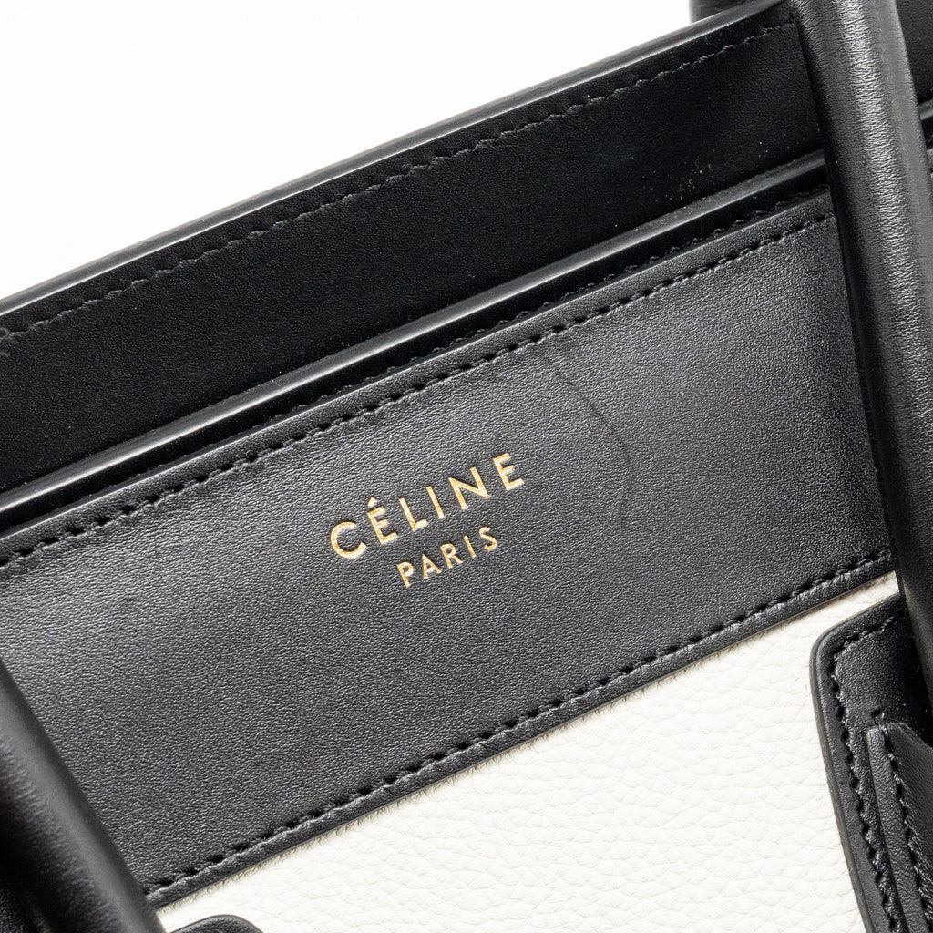 MICRO LUGGAGE BAG CALFSKIN WHITE/MULTICOLOUR GHW