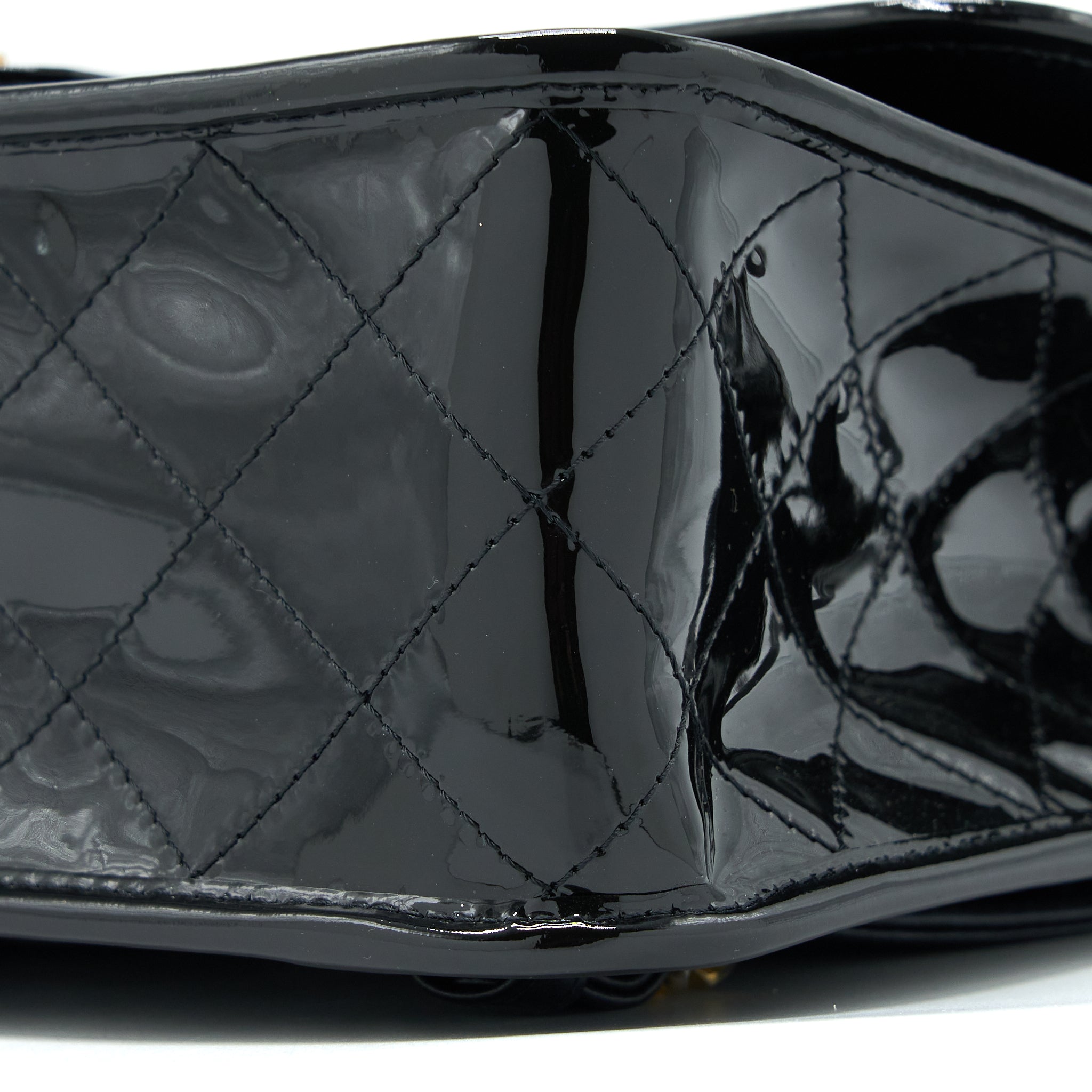 22K LARGE BACKPACK PATENT BLACK BRUSHED GHW (MICROCHIP)