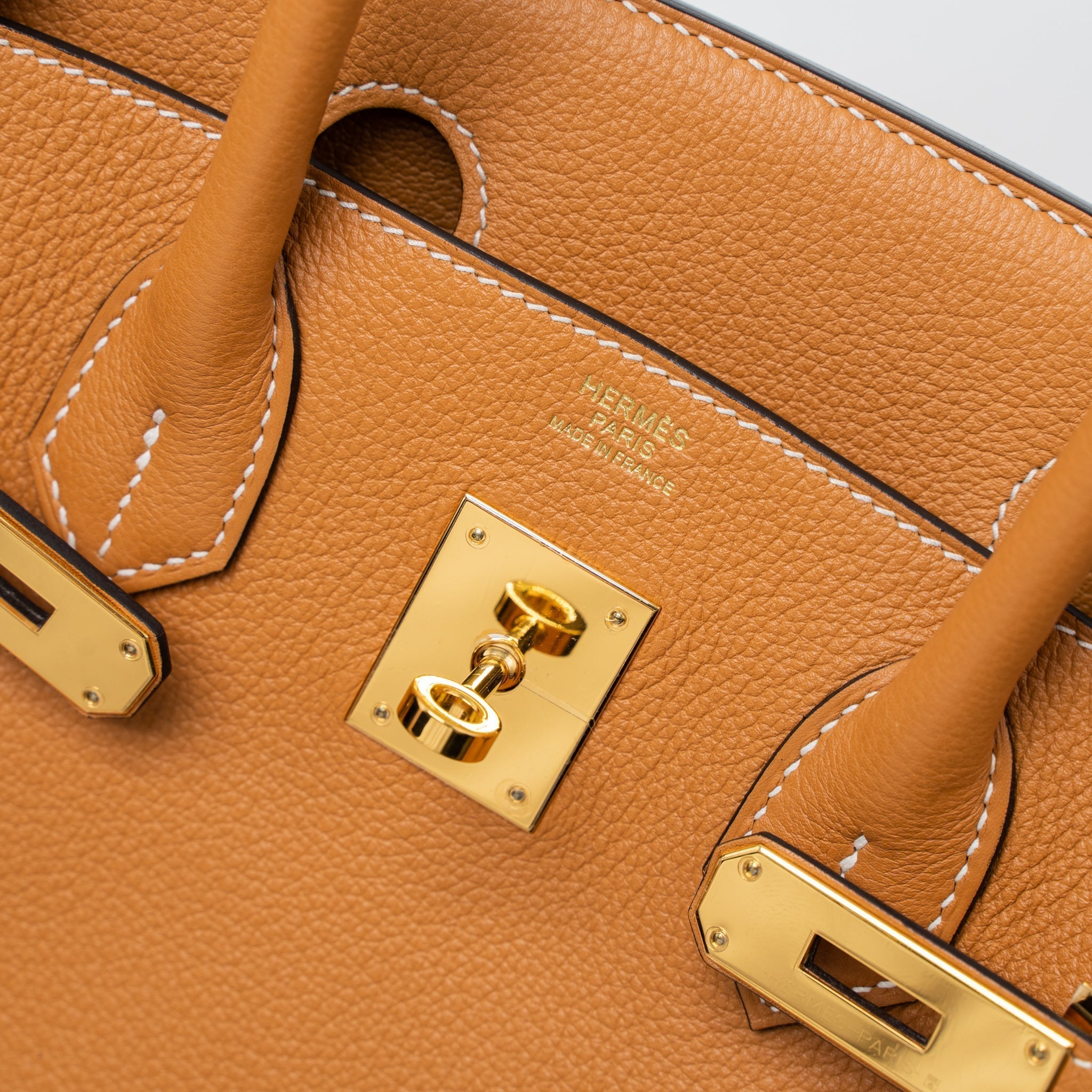 HERMES BIRKIN 30 NOVILLO 1H TOFFEE GHW