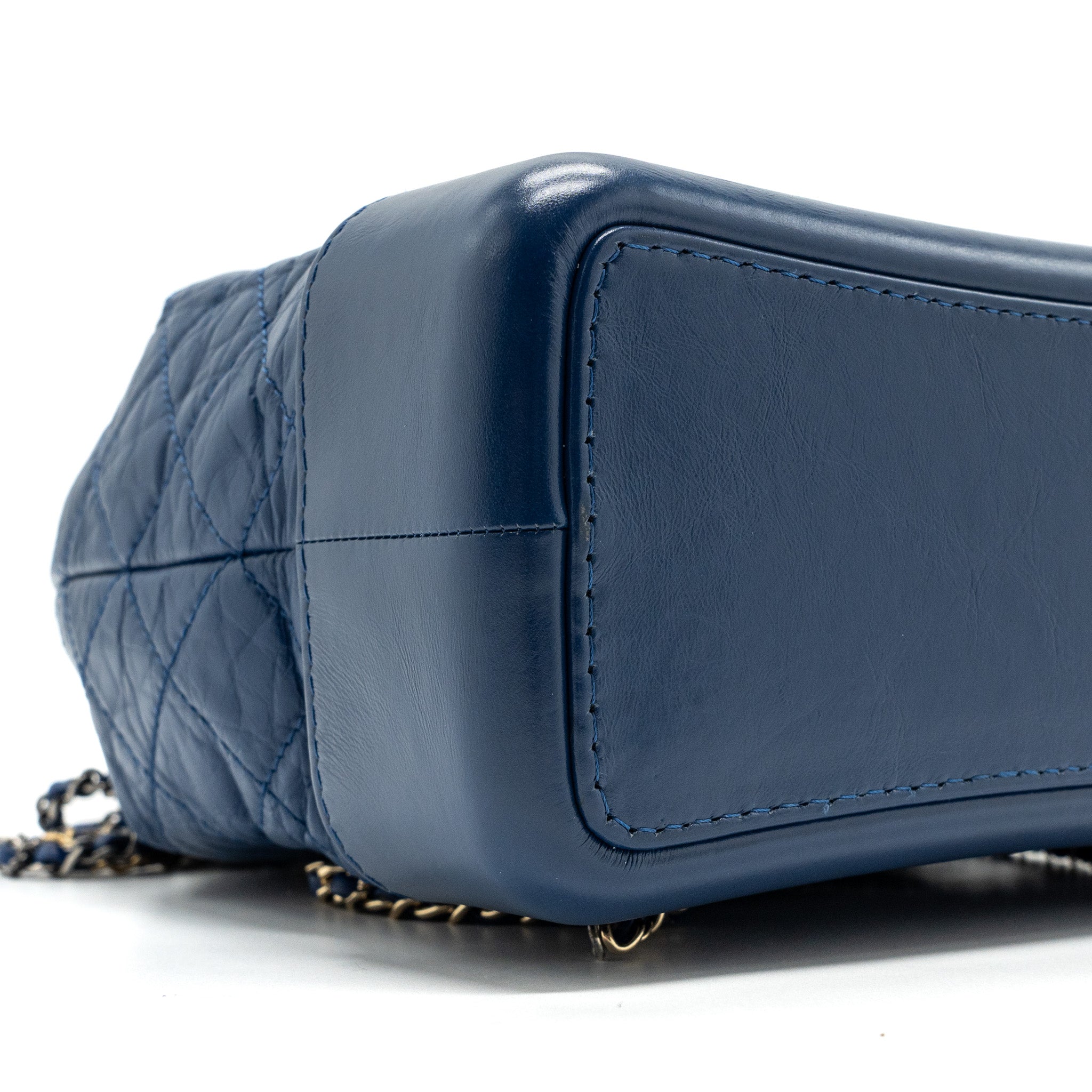 MEDIUM GABRIELLE BACKPACK AGED CALFSKIN BLUE MULTICOLOUR HARDWARE