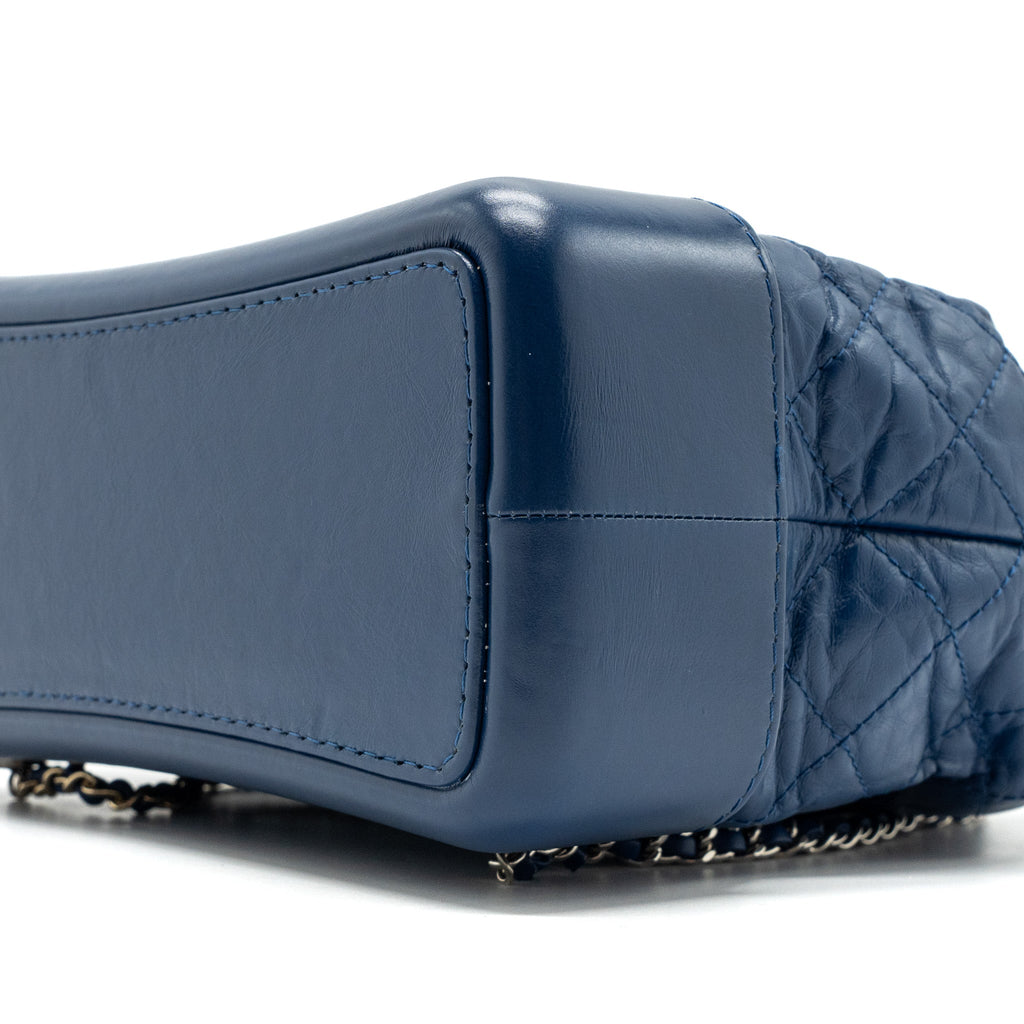 MEDIUM GABRIELLE BACKPACK AGED CALFSKIN BLUE MULTICOLOUR HARDWARE