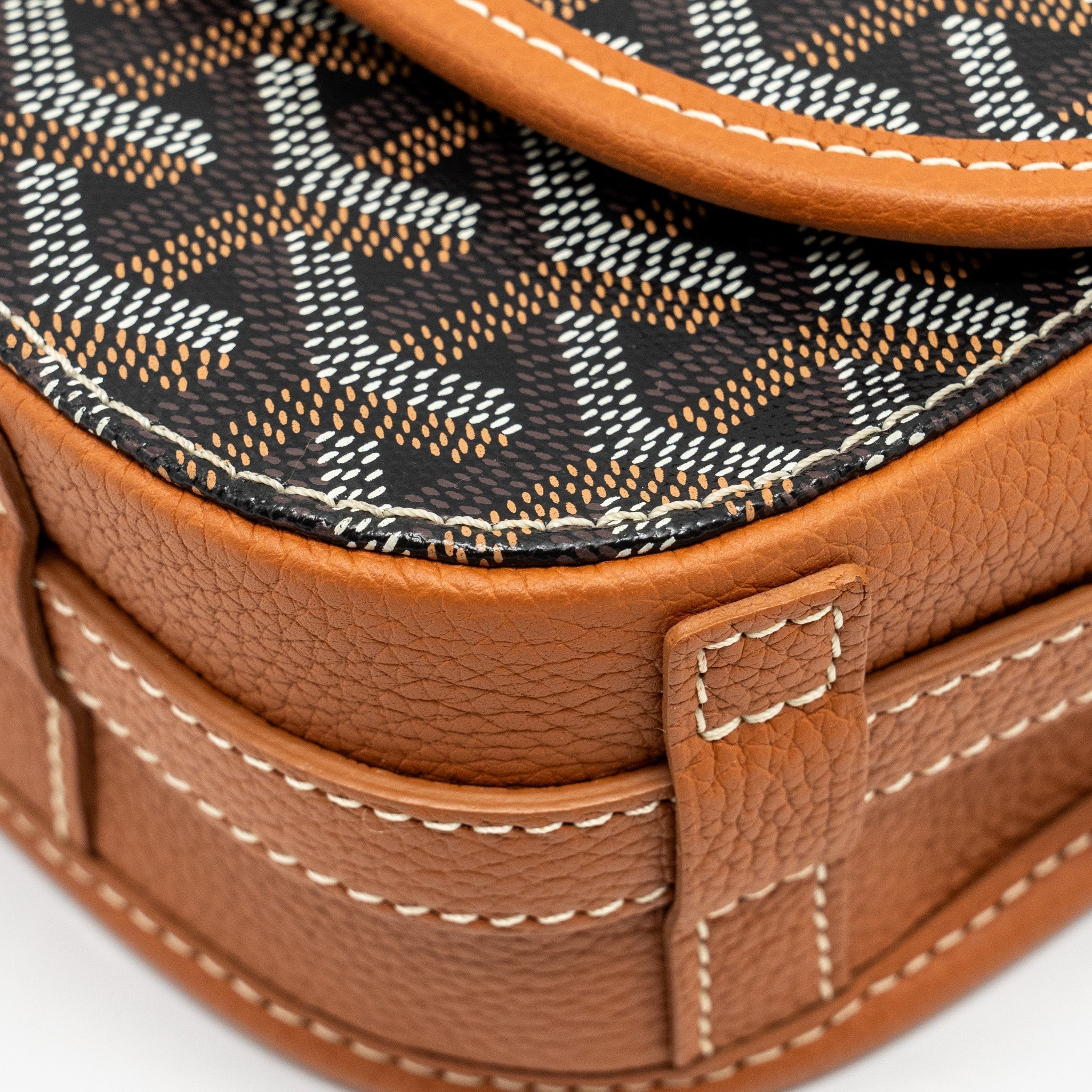 BELVEDERE PM MESSENGER BAG GOYARDLINE CANVAS BROWN SHW