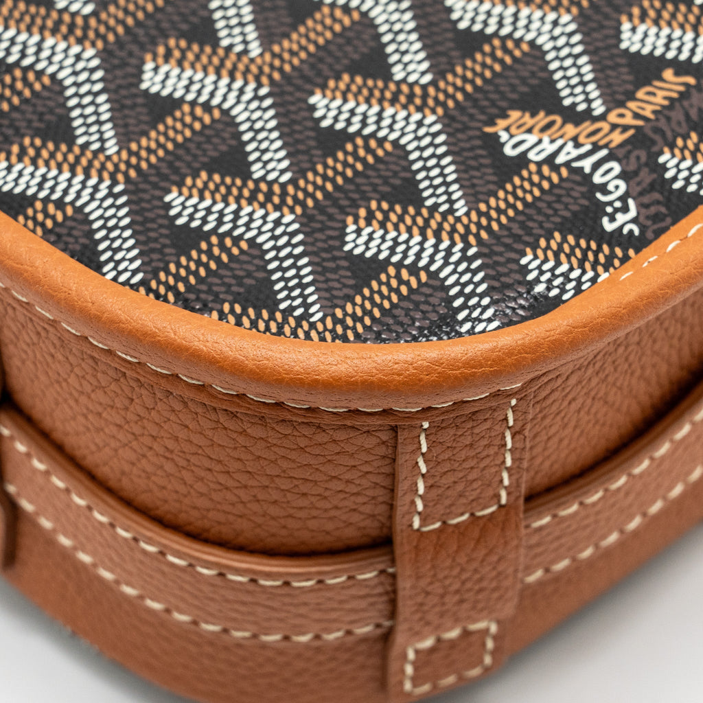 BELVEDERE PM MESSENGER BAG GOYARDLINE CANVAS BROWN SHW