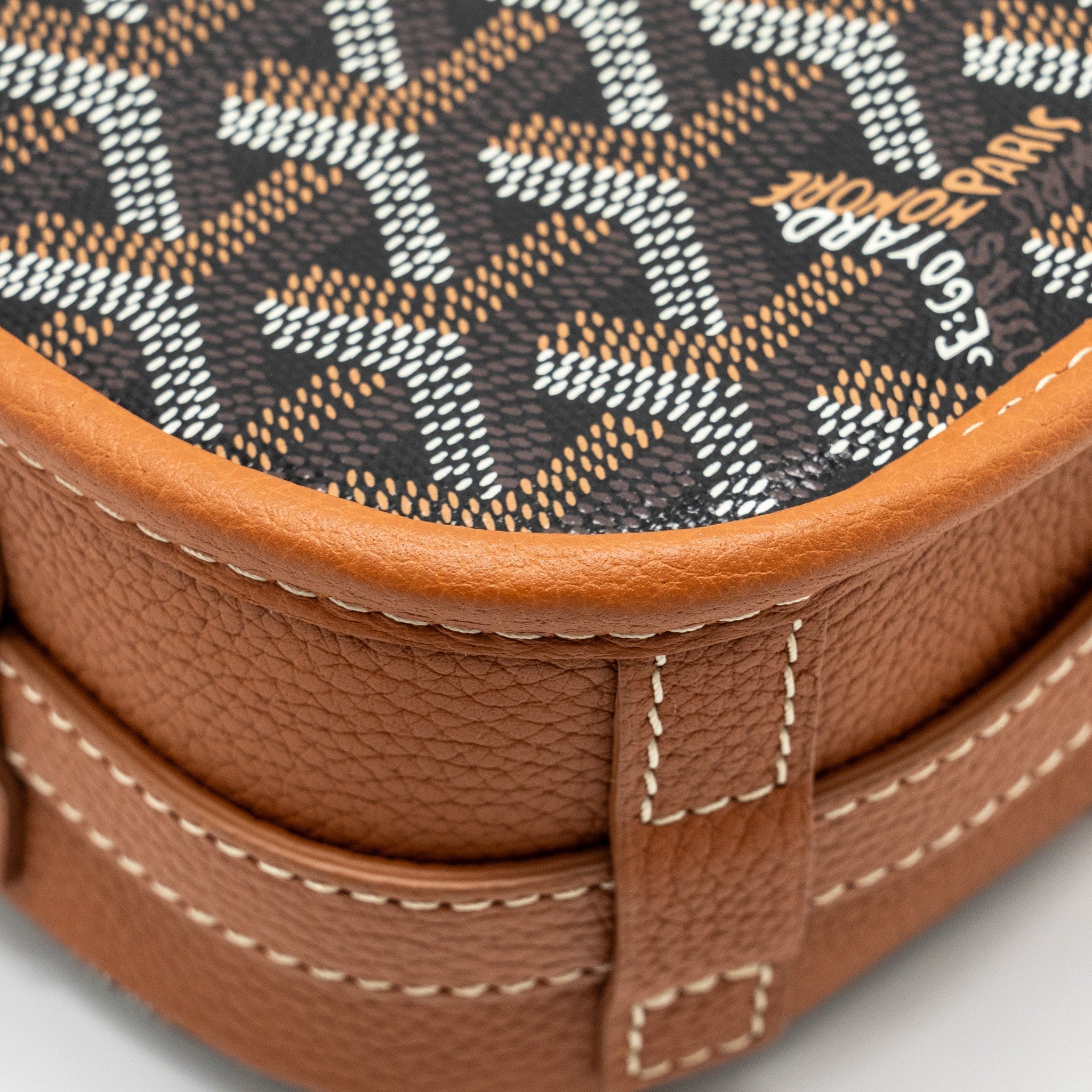 BELVEDERE PM MESSENGER BAG GOYARDLINE CANVAS BROWN SHW