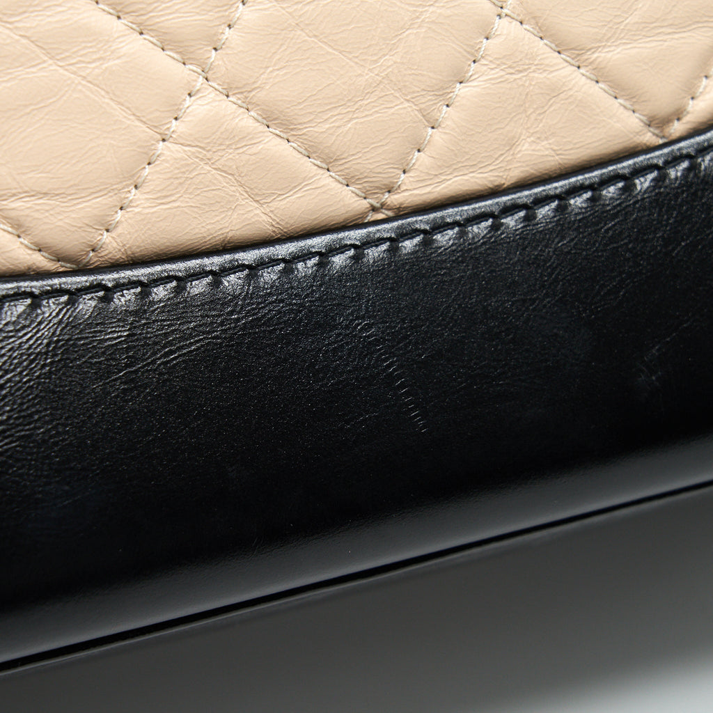 GABRIELLE BACKPACK BEIGE/ BLACK DOUBLE COLOUR HARDWARE