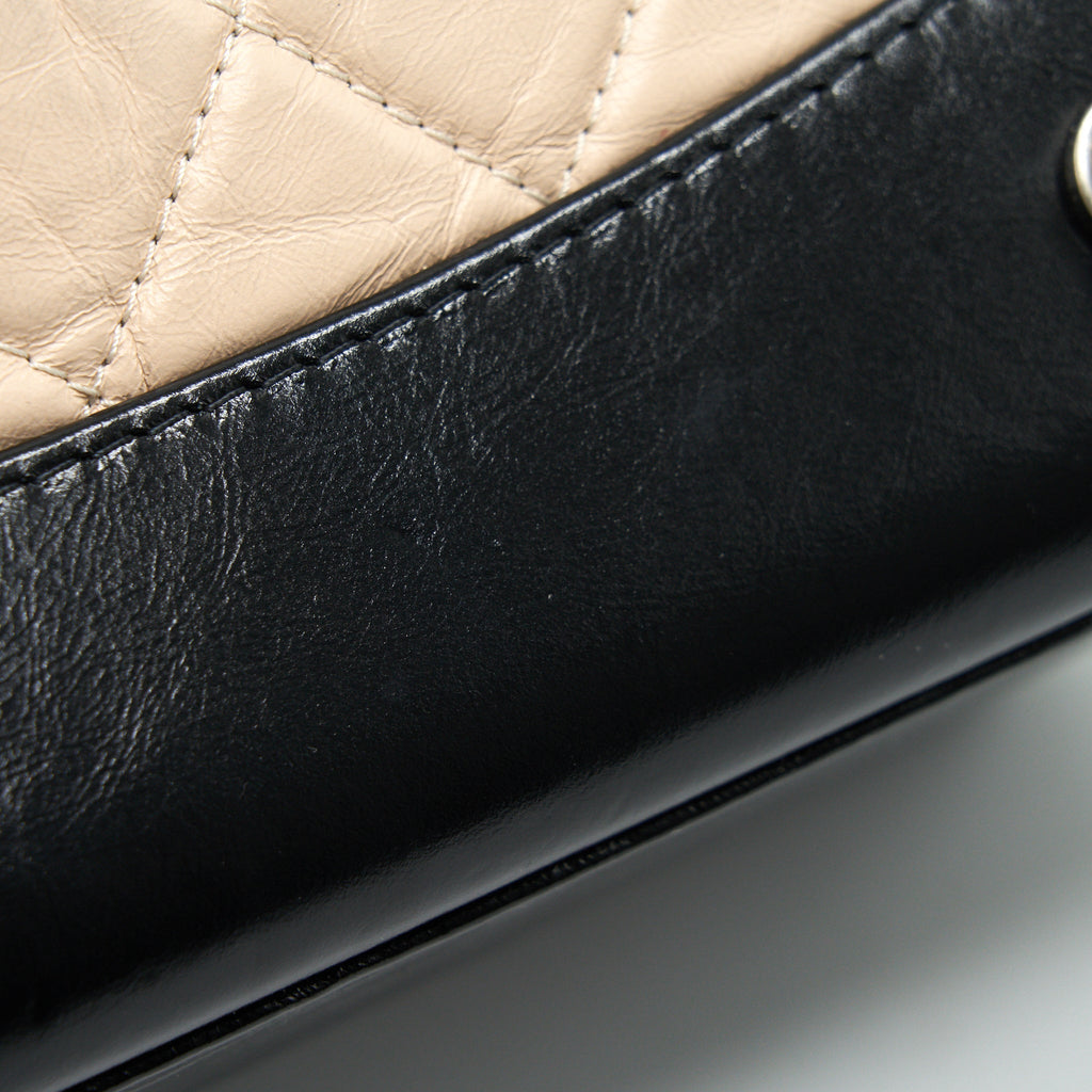 GABRIELLE BACKPACK BEIGE/ BLACK DOUBLE COLOUR HARDWARE