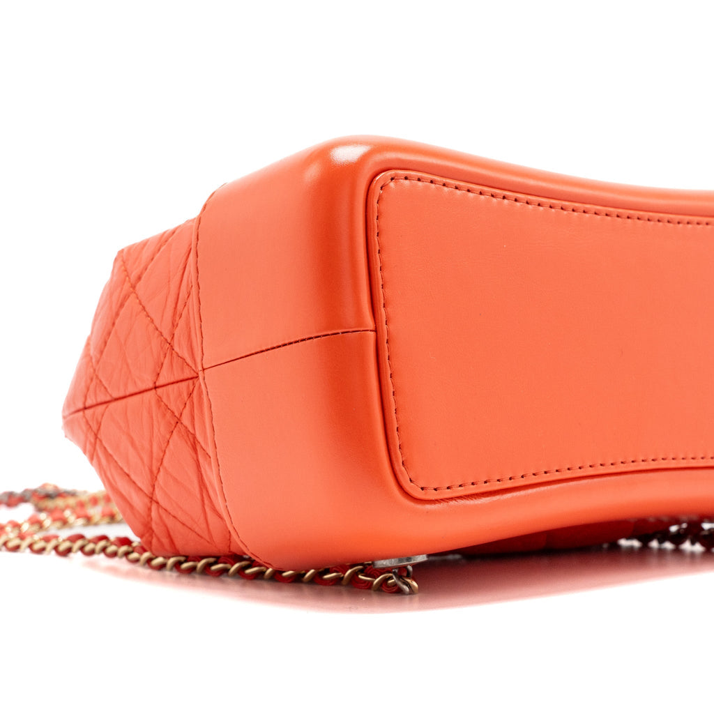 SMALL GABRIELLE BACKPACK AGED CALFSKIN RED MULTICOLOUR HARDWARE