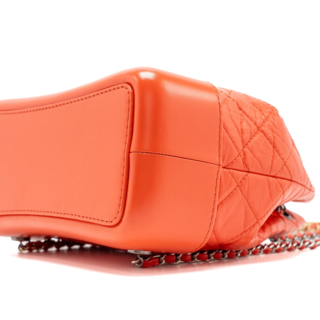 SMALL GABRIELLE BACKPACK AGED CALFSKIN RED MULTICOLOUR HARDWARE