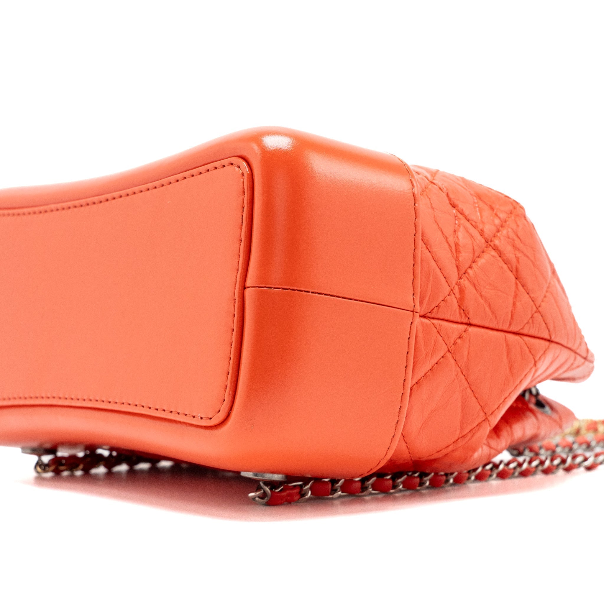 SMALL GABRIELLE BACKPACK AGED CALFSKIN RED MULTICOLOUR HARDWARE