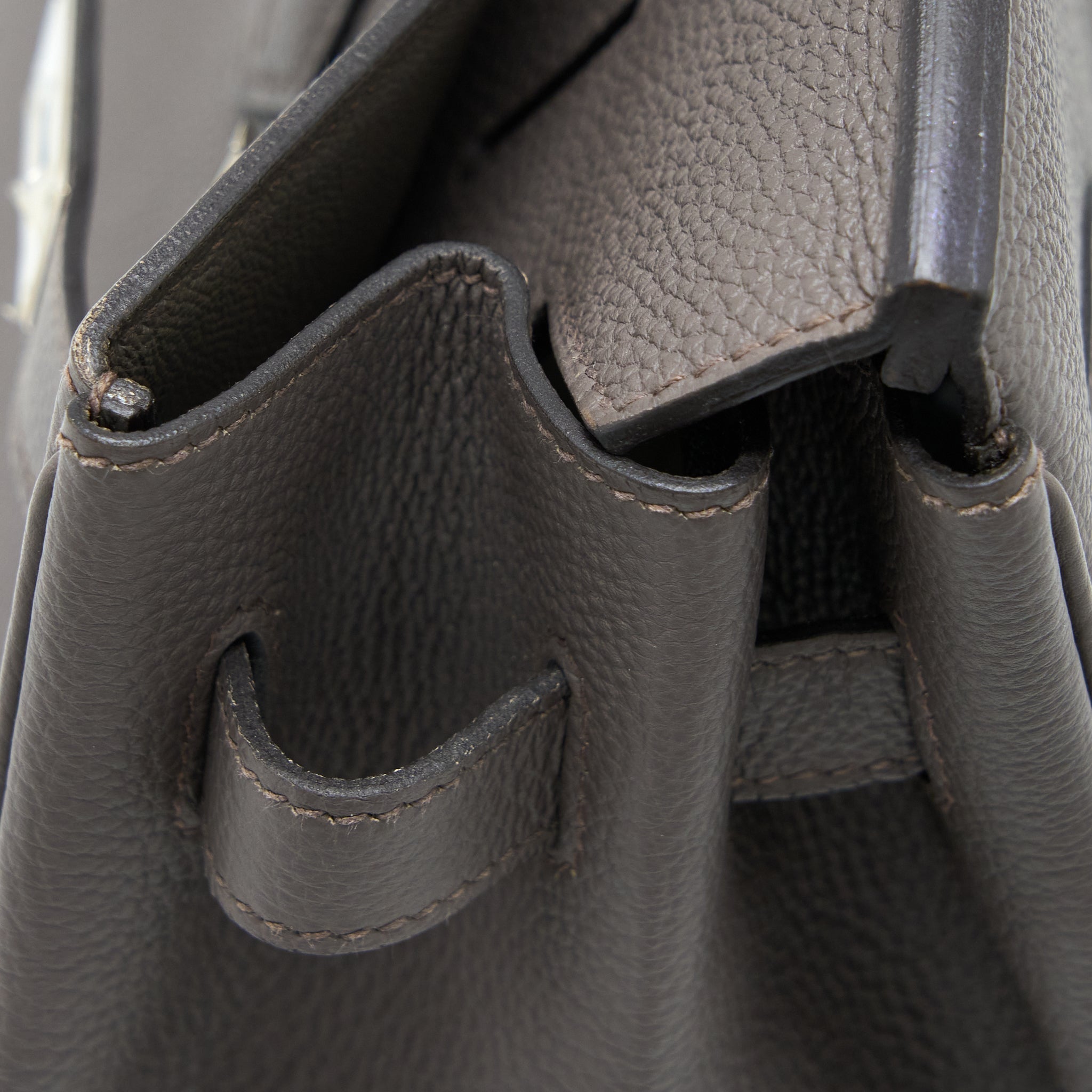 HERMES BIRKIN 35 TOGO 8F GRIS ETAIN SHW