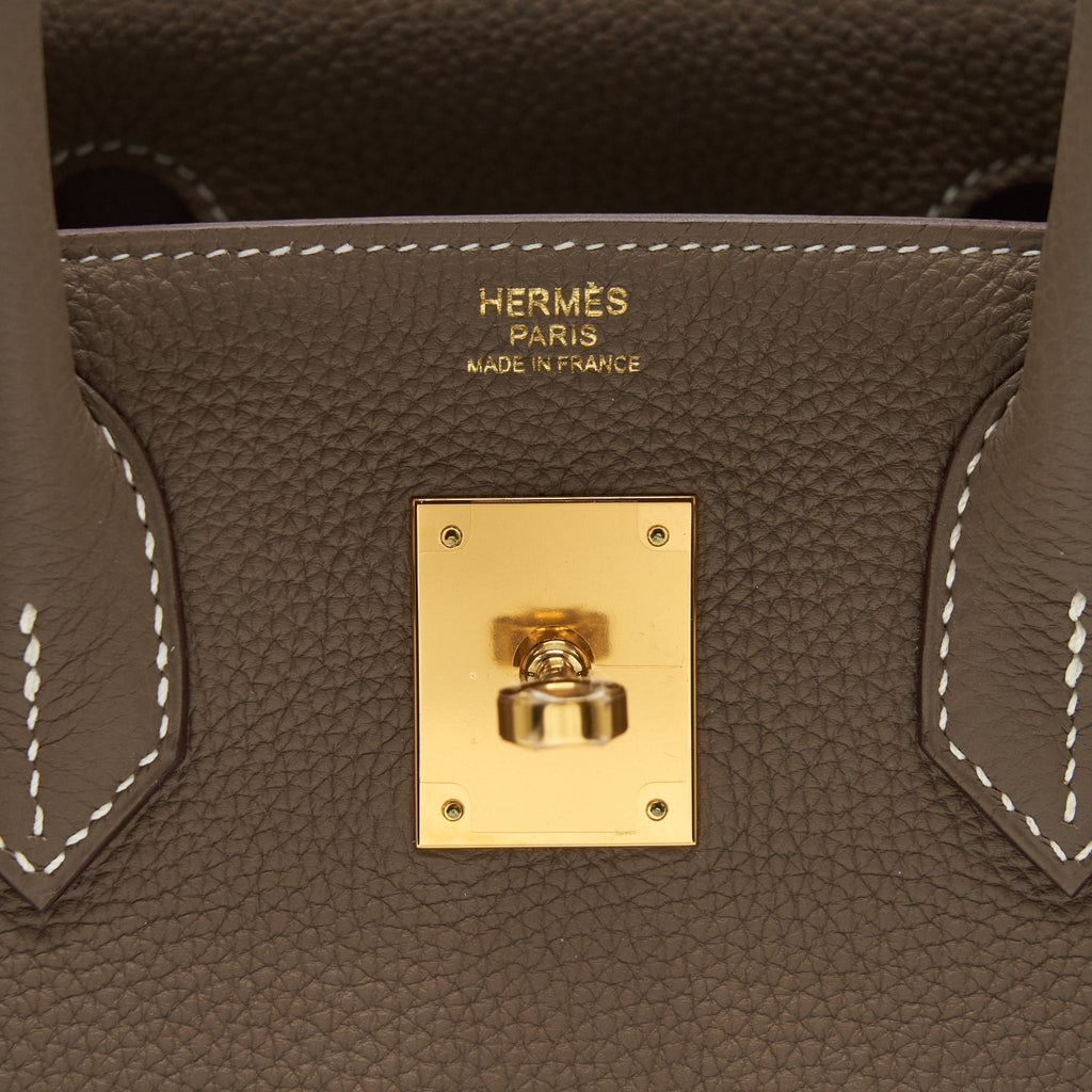 HERMES BIRKIN 30 TOGO ETOUPE GHW
