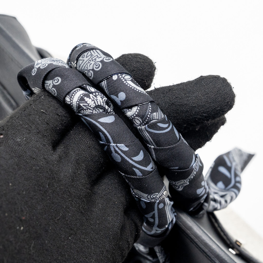 HERMES BIRKIN 25 TOILE SWIFT/CANVAS BLACK SHW
