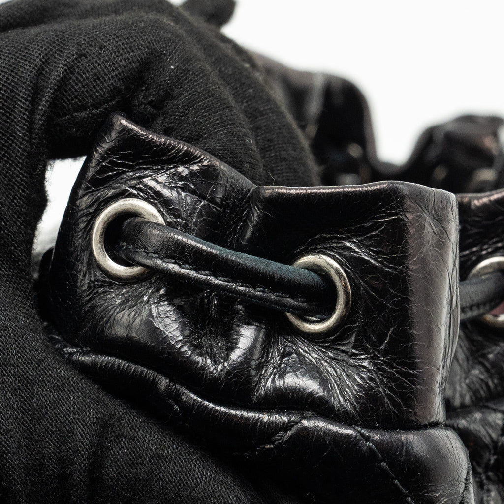 MOUNTAIN BACKPACK QUILTED CALFSKIN BLACK RUTHENIUM HARDWARE
