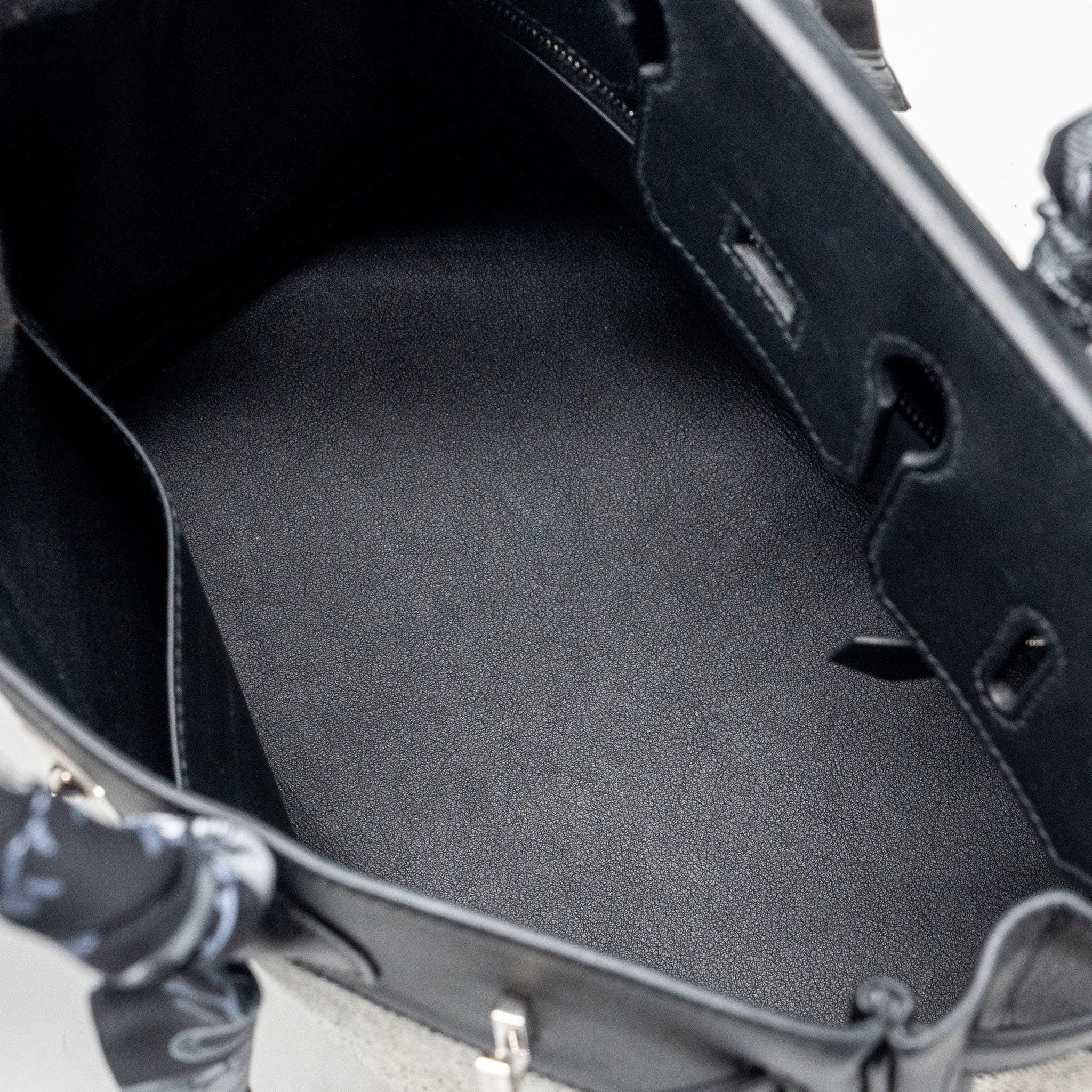 HERMES BIRKIN 25 TOILE SWIFT/CANVAS BLACK SHW