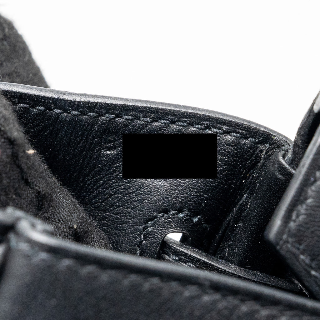 HERMES BIRKIN 25 TOILE SWIFT/CANVAS BLACK SHW