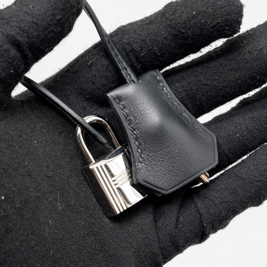 HERMES BIRKIN 25 TOILE SWIFT/CANVAS BLACK SHW