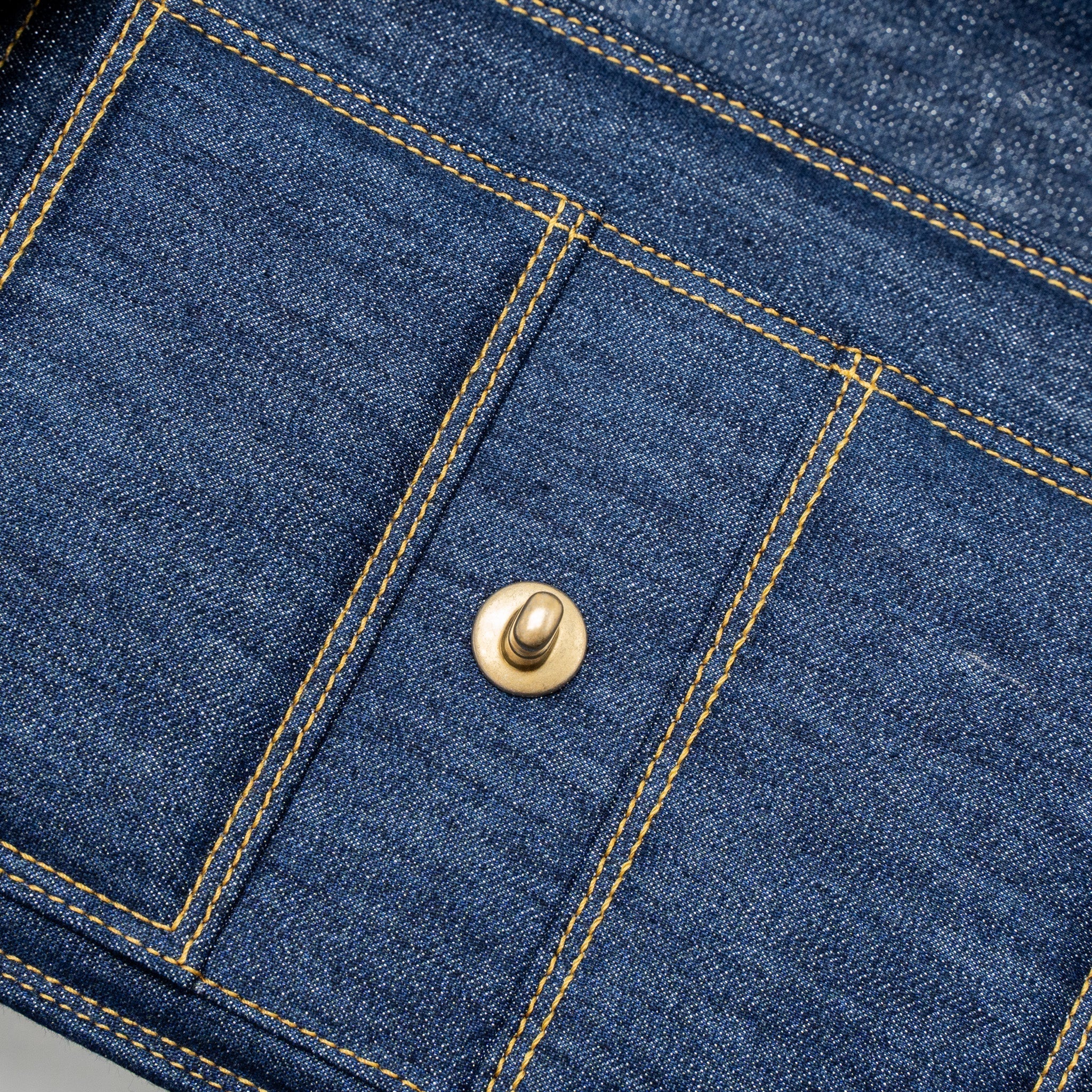 23S FLAP BACKPACK DENIM BLUE BRUSHED GHW (MICROCHIP)