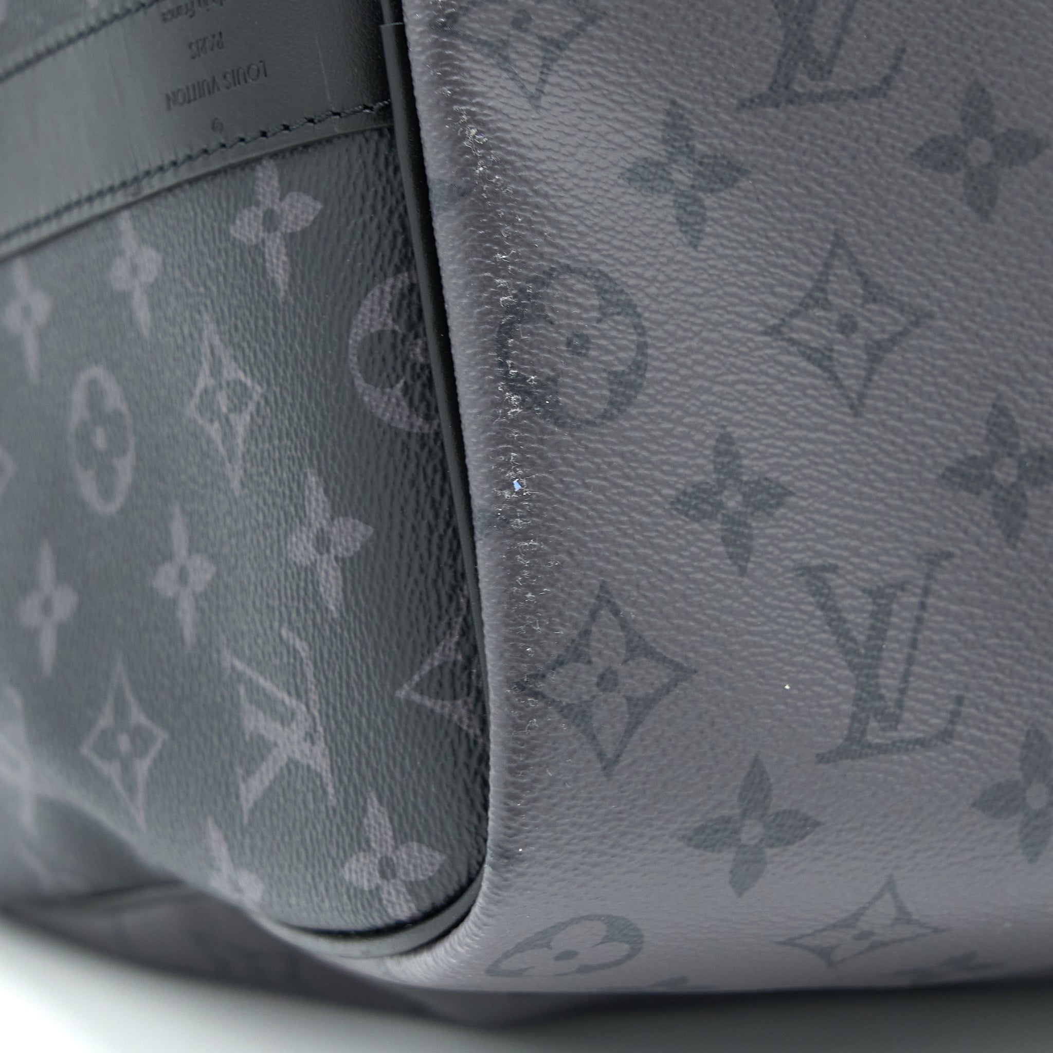 KEEPALL BANDOULIERE 50 MONOGRAM ECLIPSE CANVAS BLACK/GREY BLACK HARDWARE (NEW VERSION)
