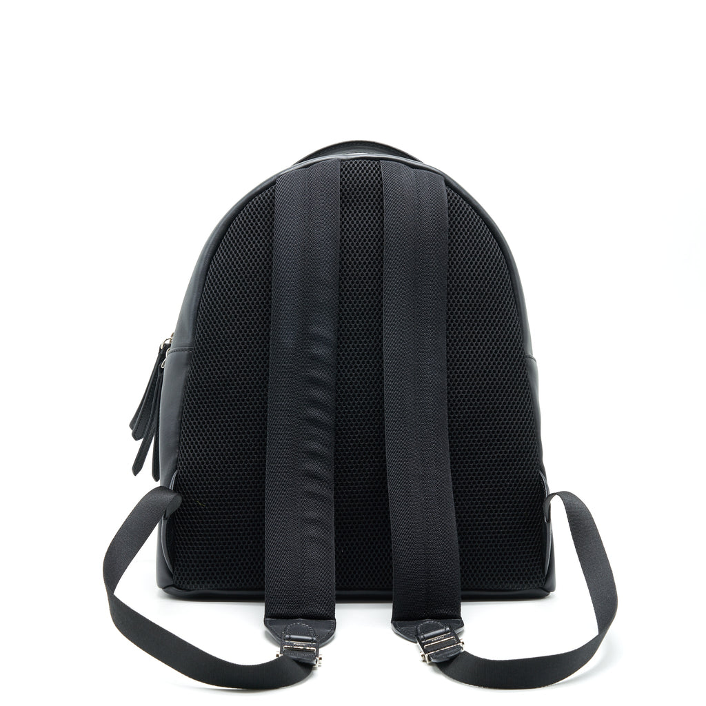 MONSTER BACKPACK IN BLACK WITH YELLOW FUR