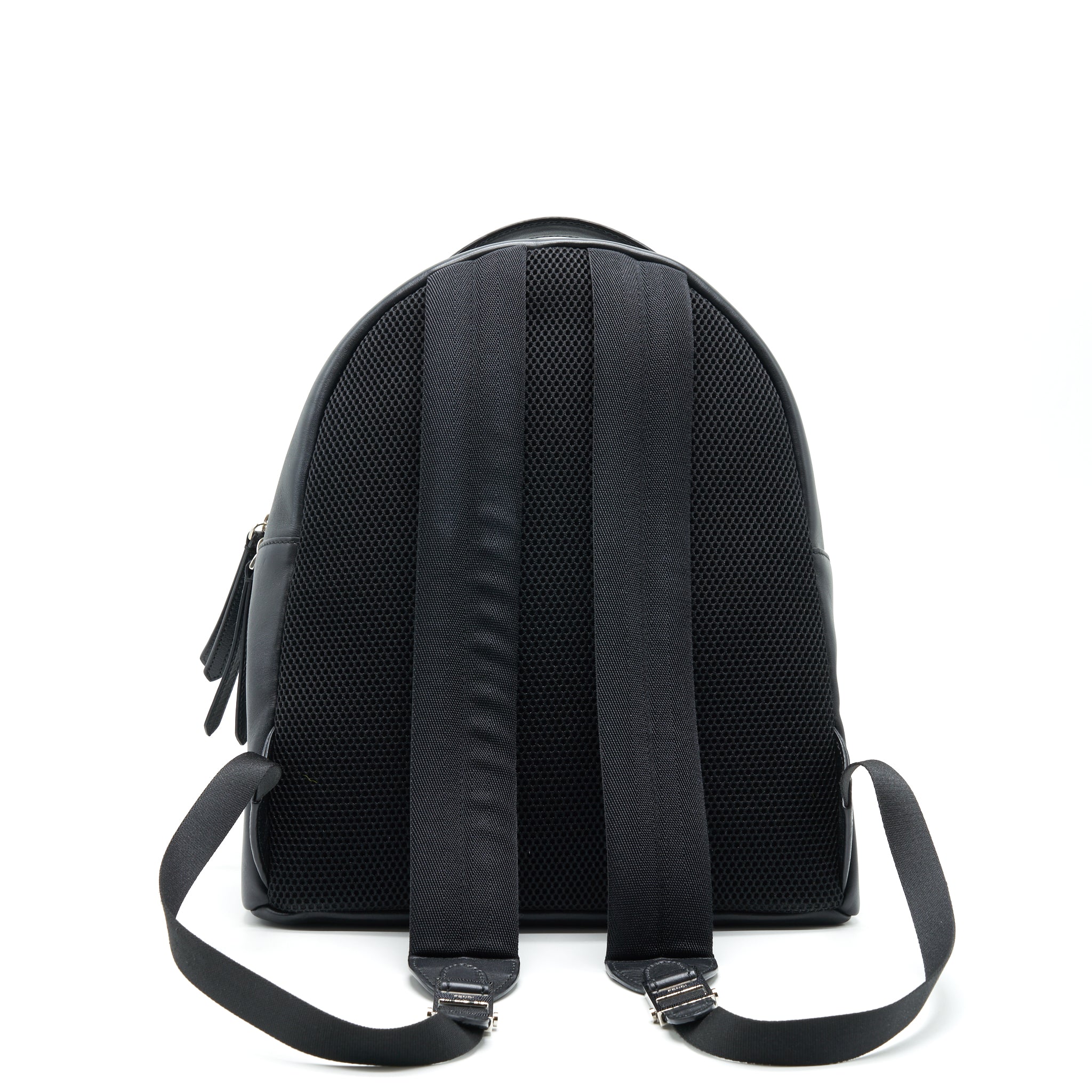 MONSTER BACKPACK IN BLACK WITH YELLOW FUR