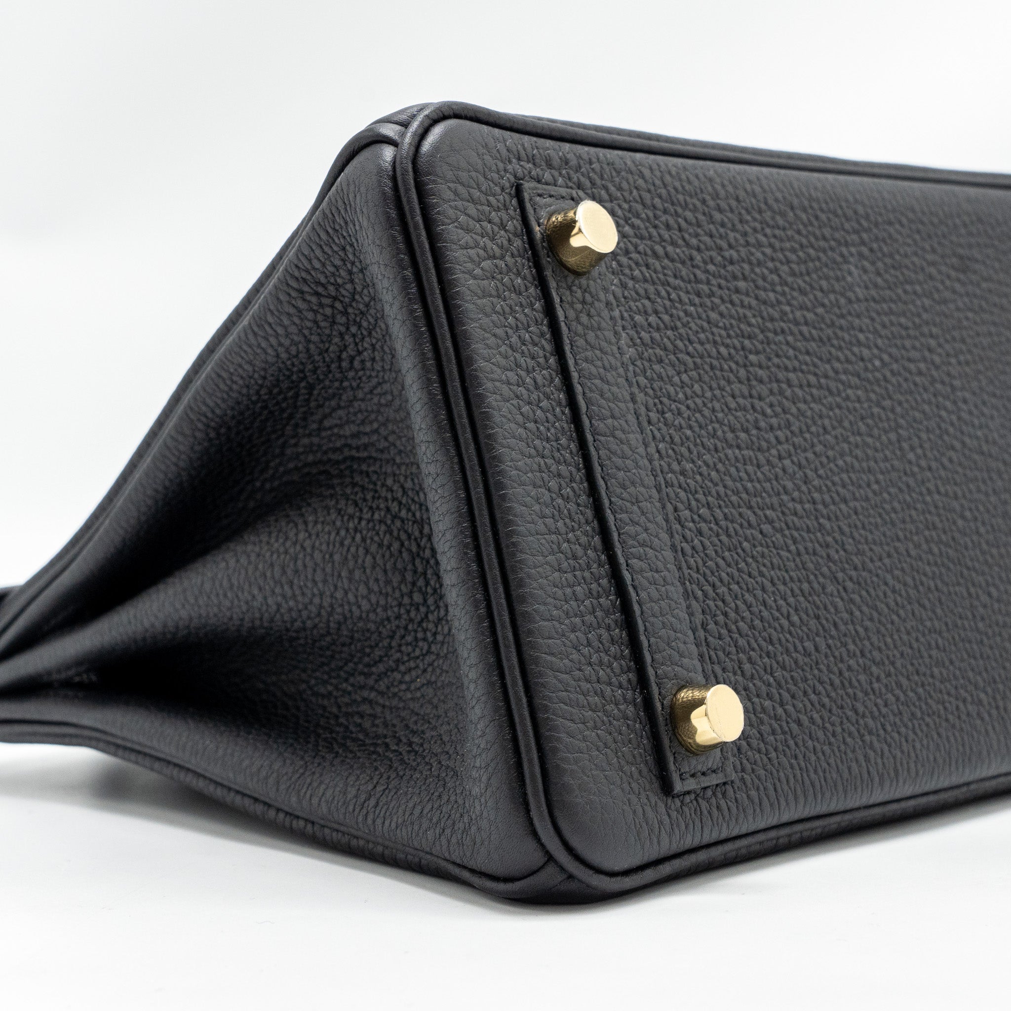 HERMES BIRKIN 25 TOUCH TOGO/LIZARD BLACK GHW