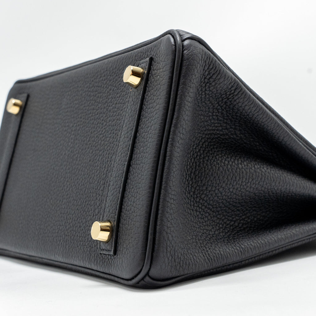 HERMES BIRKIN 25 TOUCH TOGO/LIZARD BLACK GHW